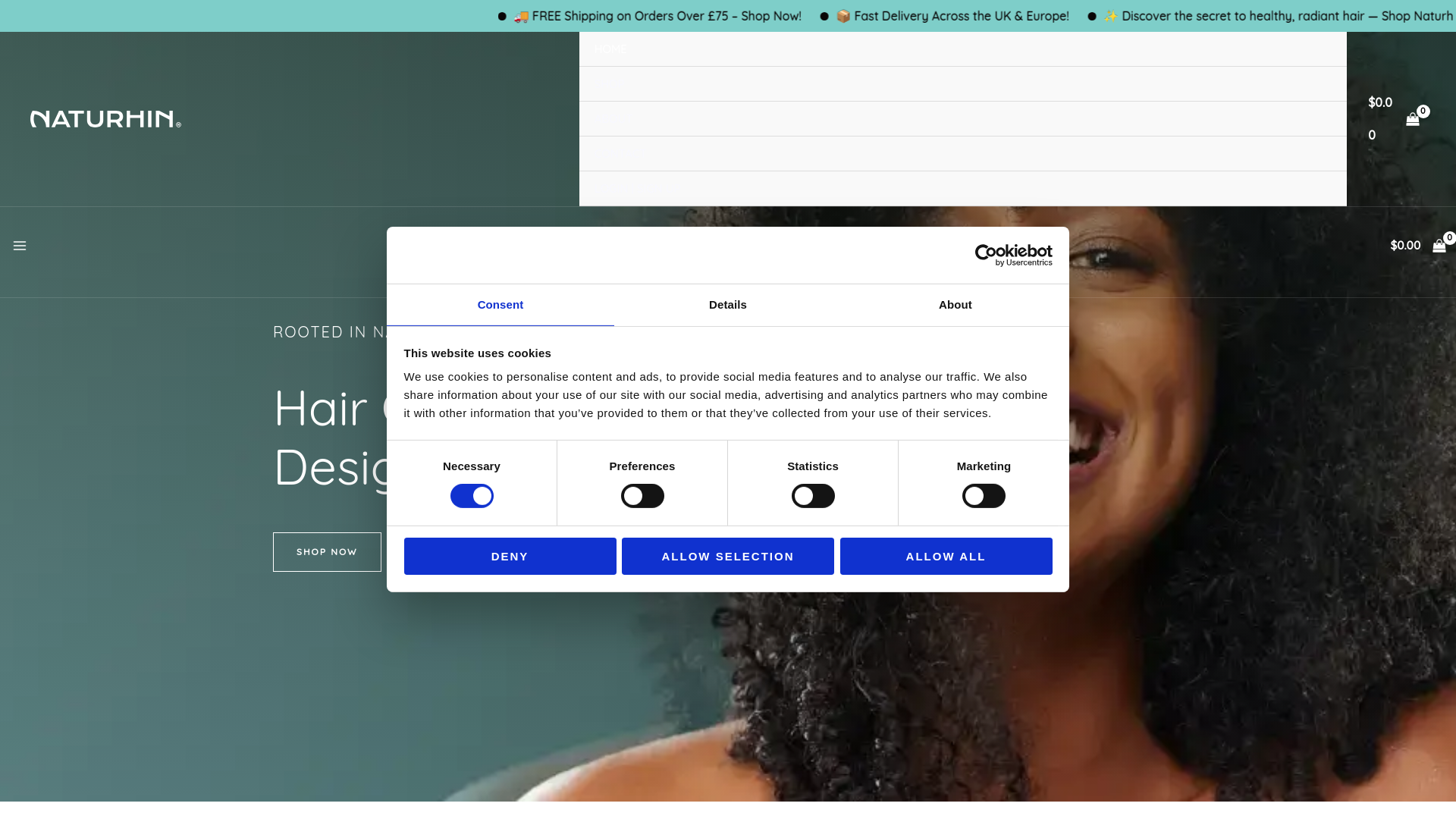 website screenshot of https://naturhin.org/