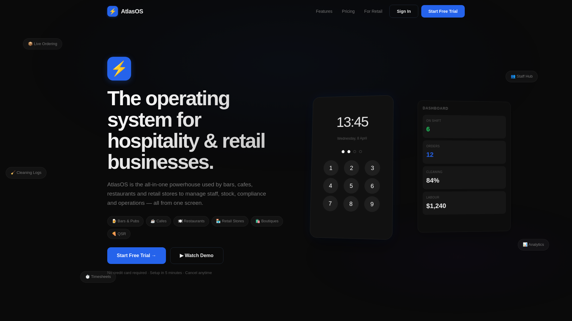 website screenshot of https://atlasos-landing.pages.dev/