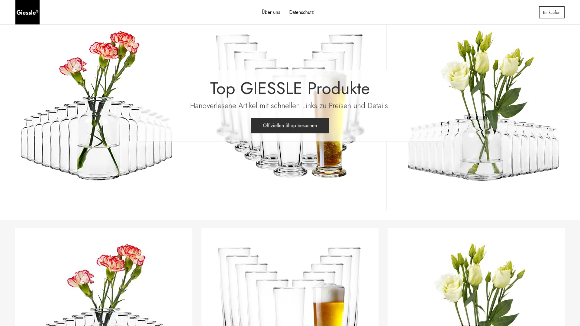 website screenshot of https://das-giessle.de