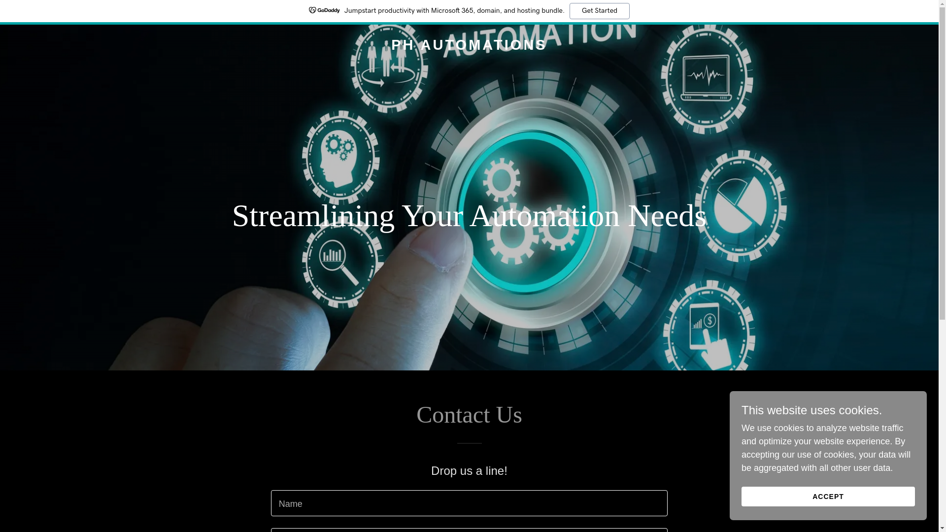 website screenshot of https://ph-automations.com/