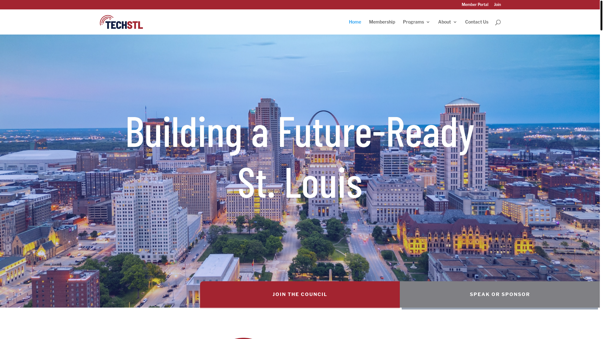 website screenshot of https://techstl.com/