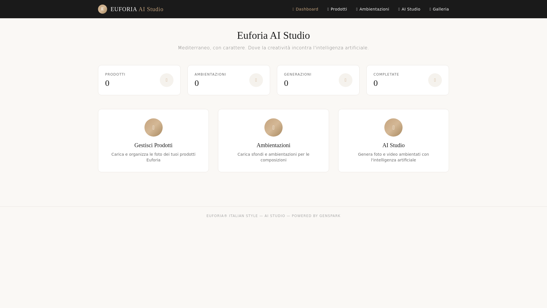 website screenshot of https://euforia-ai-studio.pages.dev/