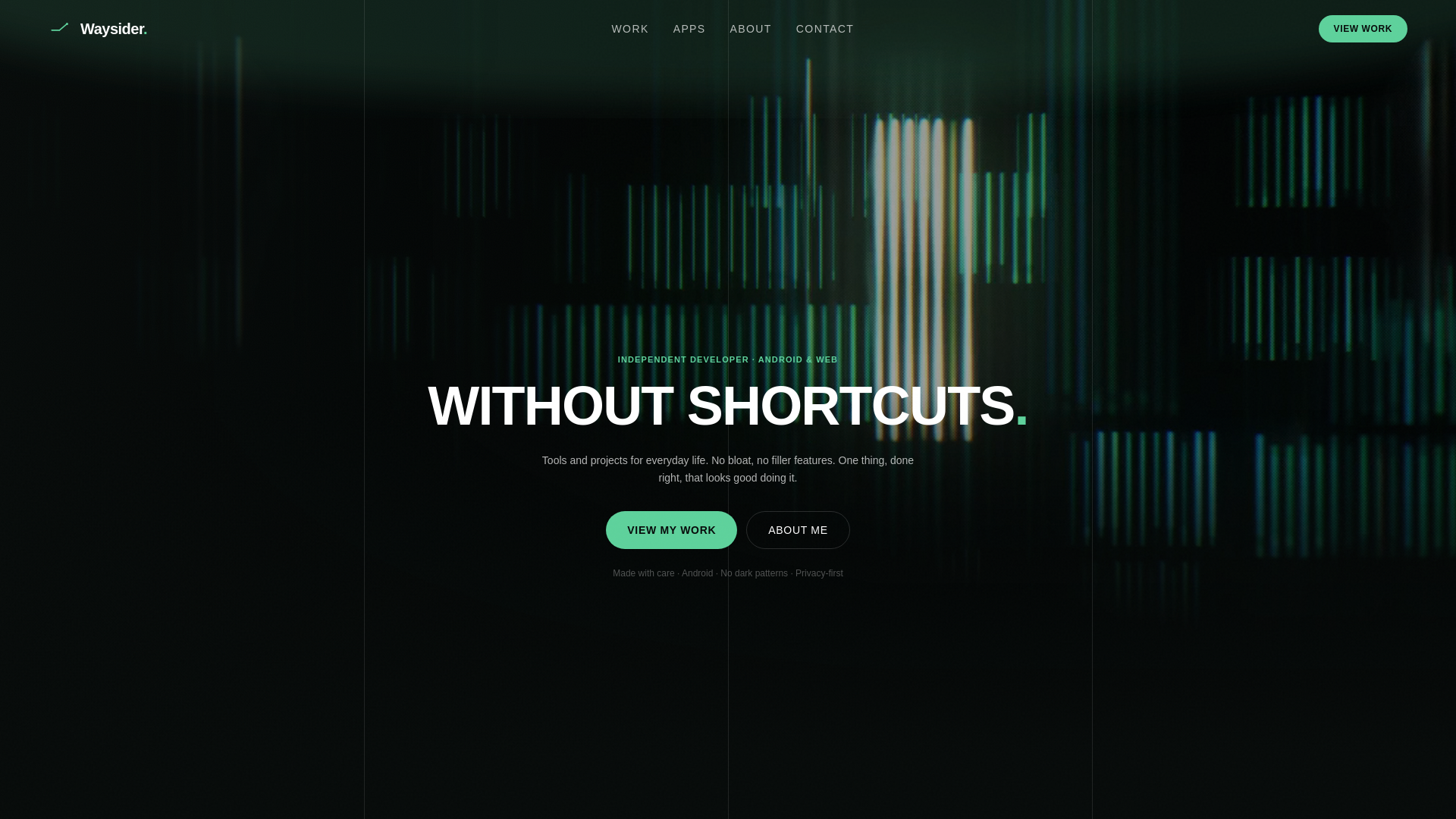 website screenshot of https://waysiderstudio.com/