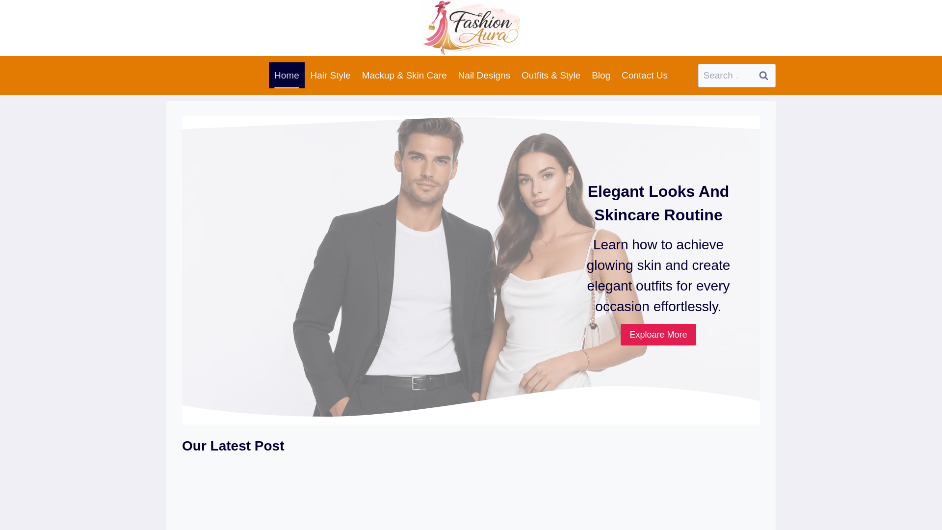 website screenshot of https://fashionauravanity.com/