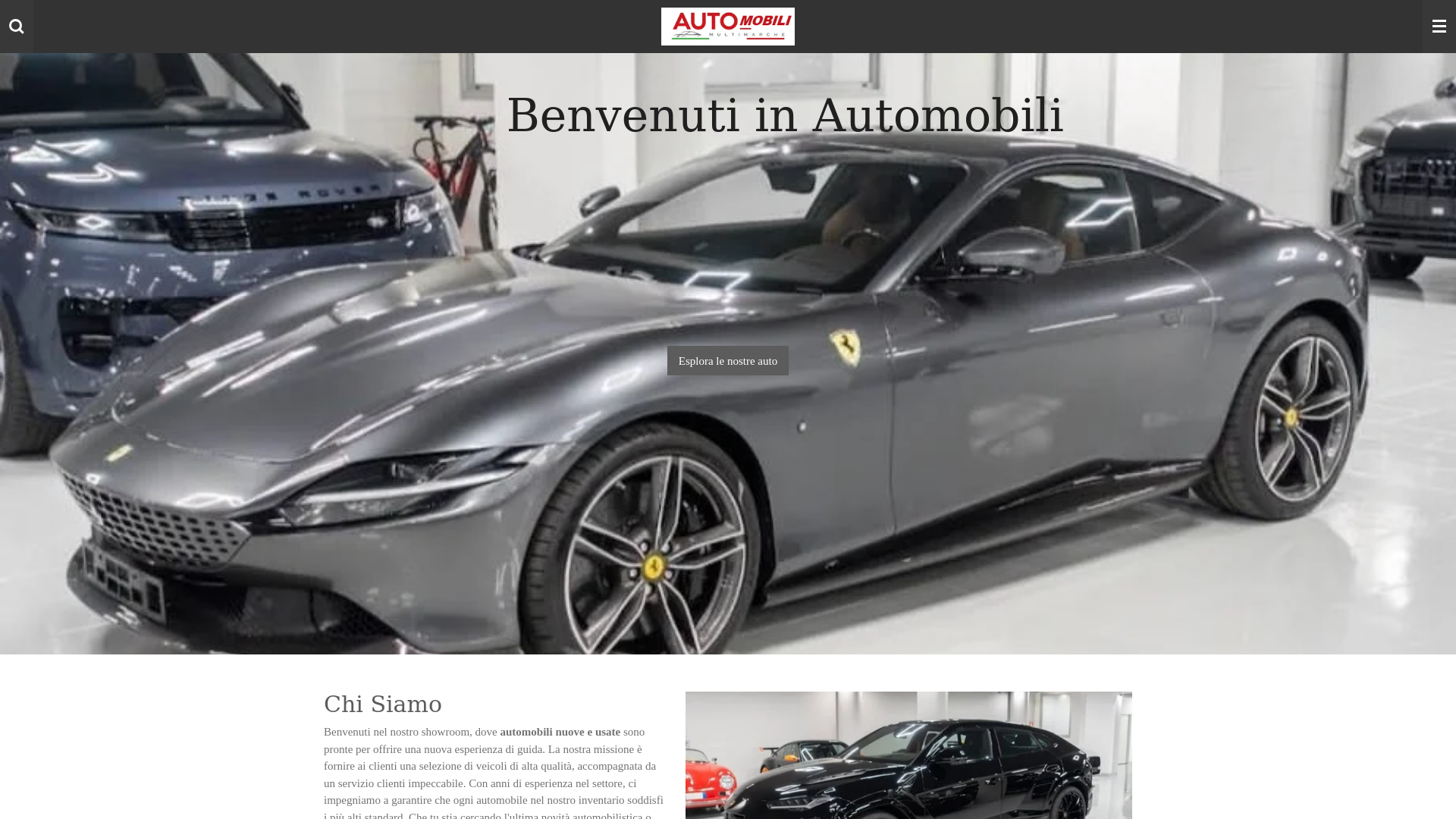 website screenshot of https://automobili-nuove-e-usate.it/