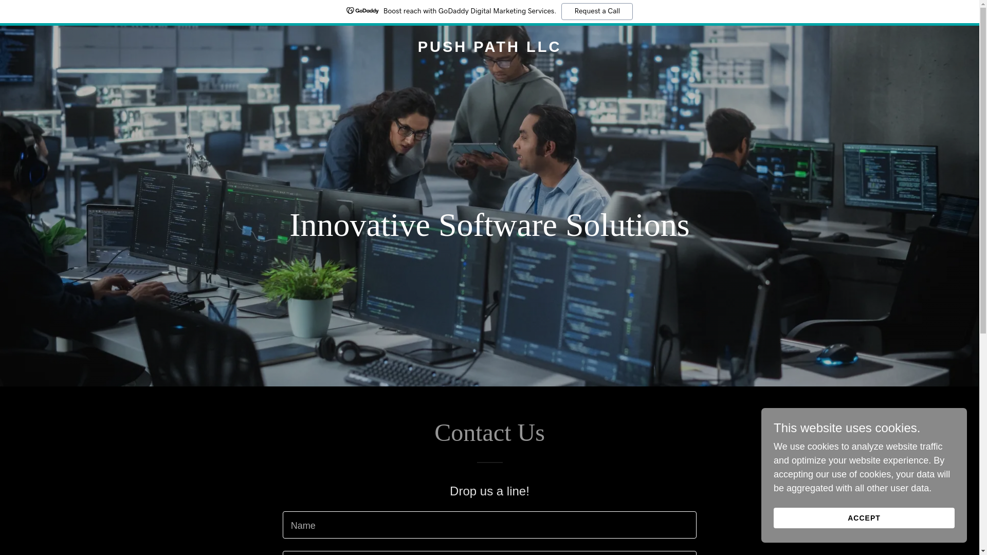 website screenshot of https://pushpathllc.com/