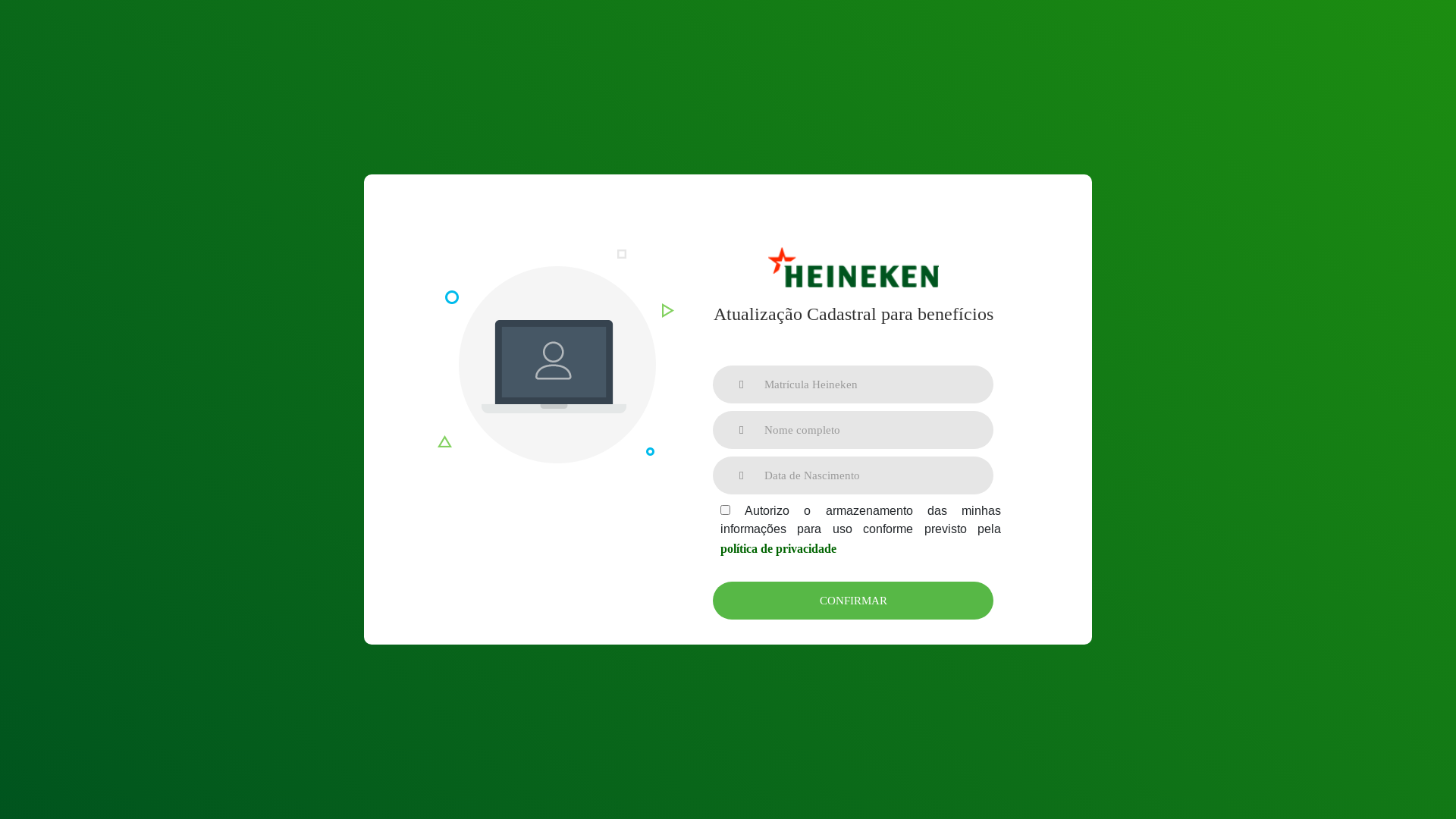 website screenshot of https://beneficiosheineken.com/