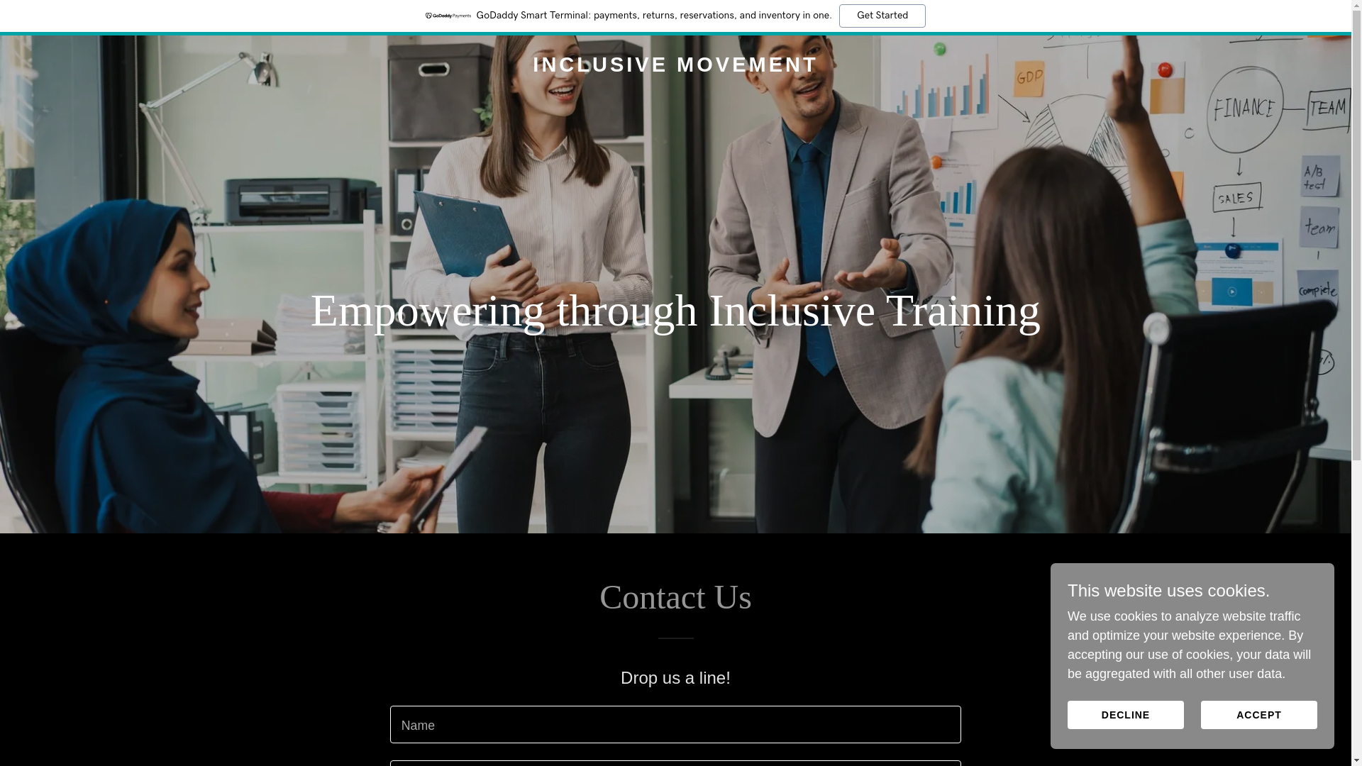 website screenshot of https://inclusive-movement.com/