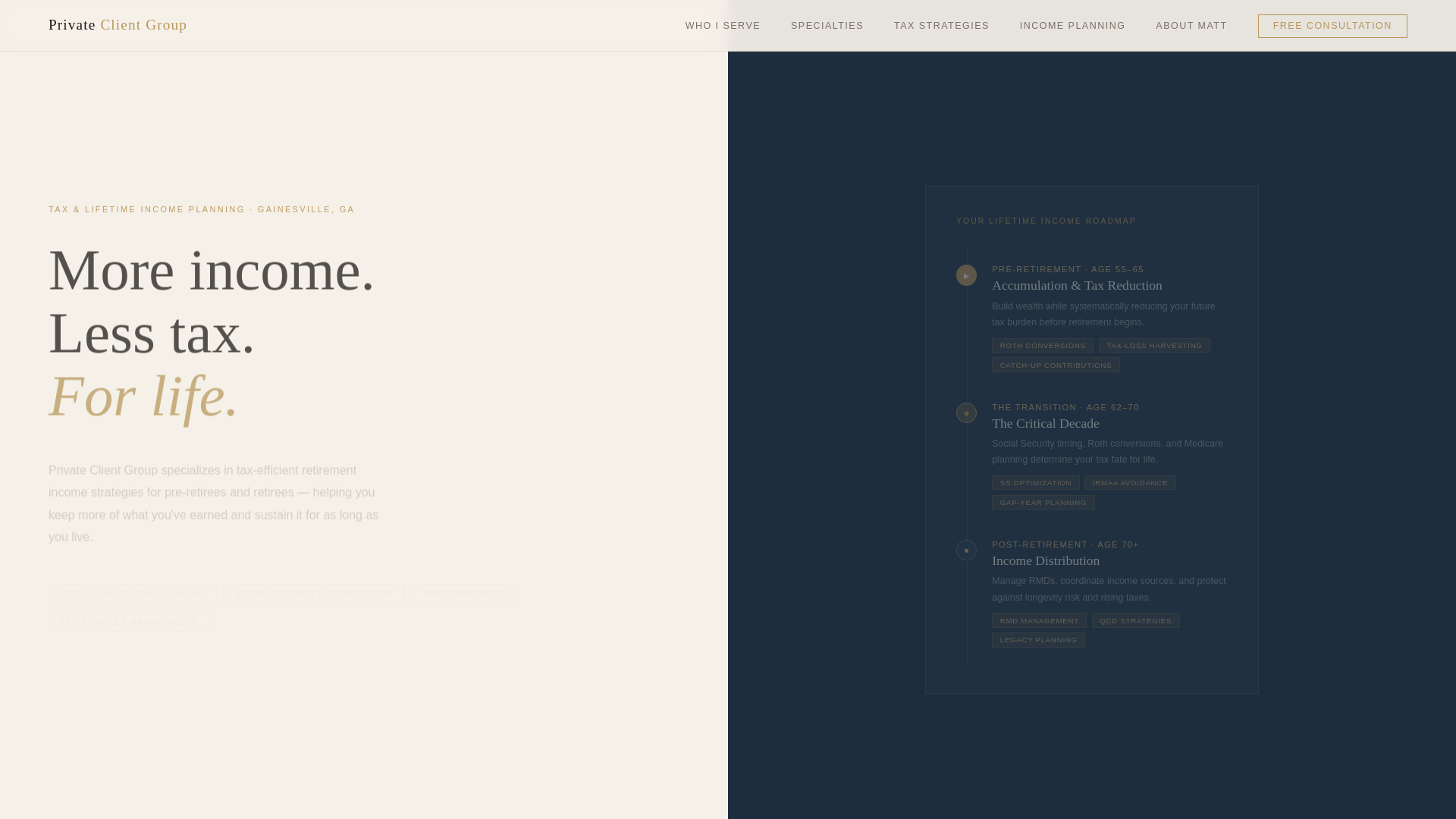 website screenshot of https://privateclientgroupfinancial.com/