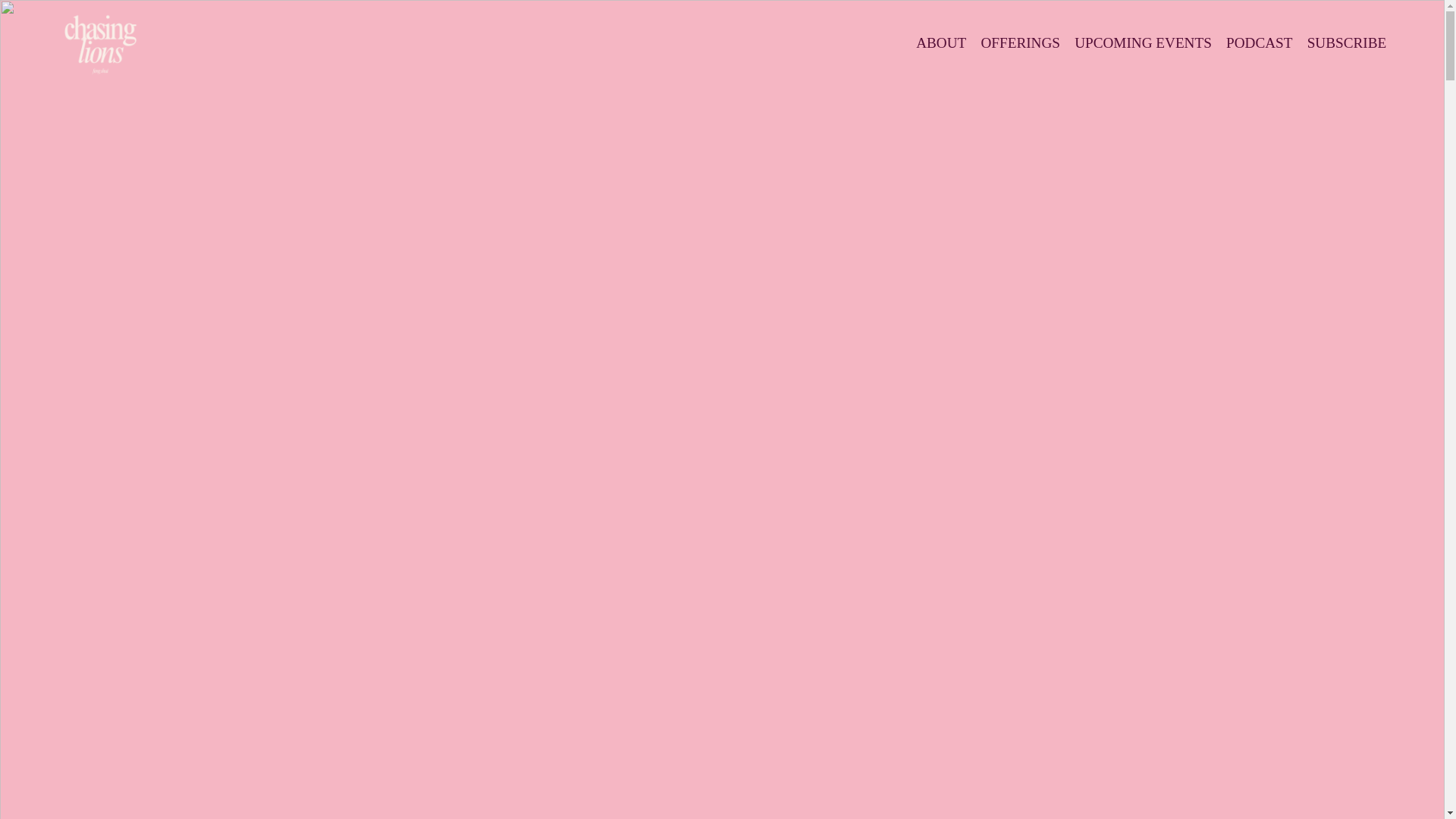 website screenshot of https://chasinglionsco.com/