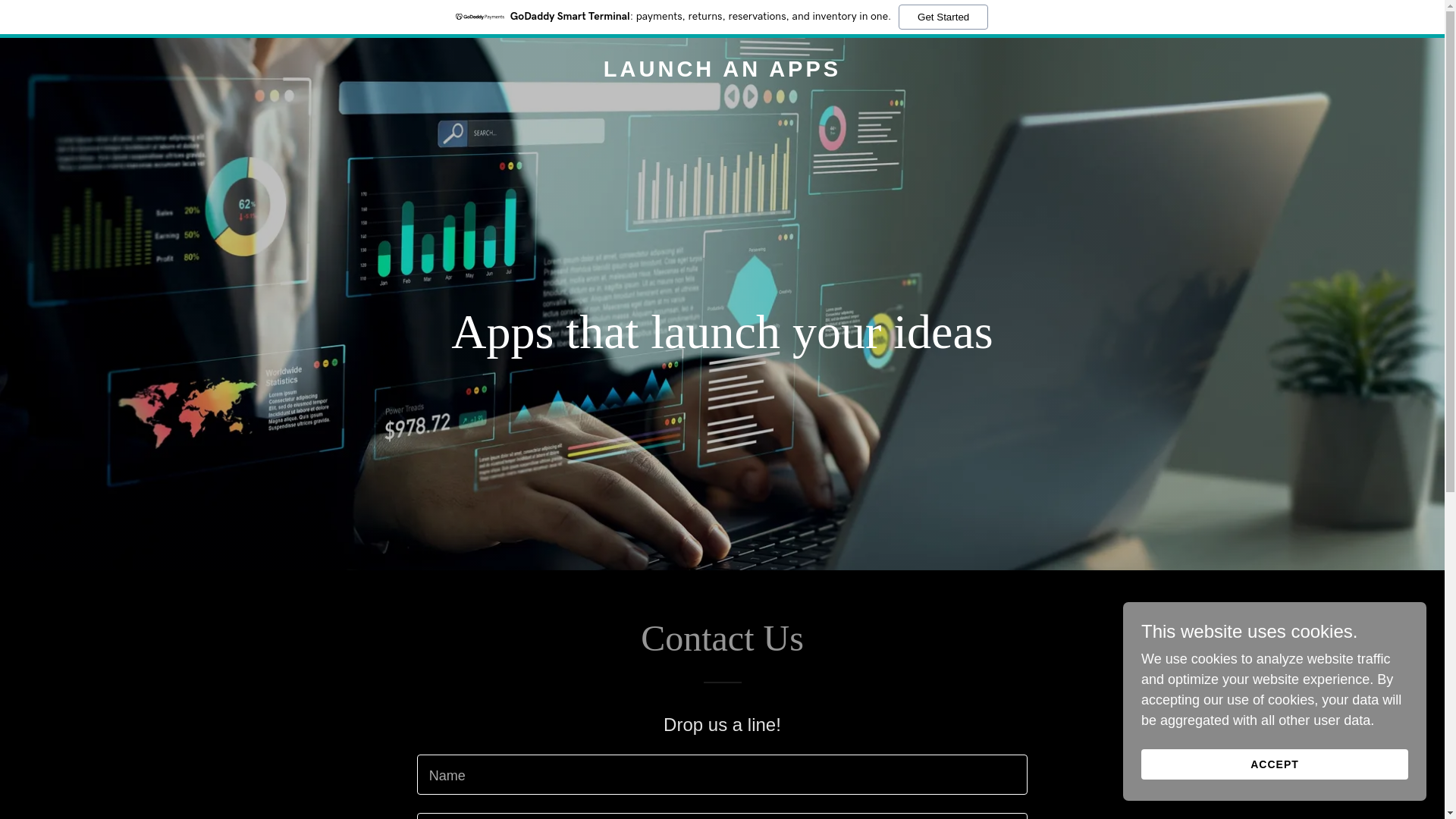 website screenshot of https://launchanapps.com/