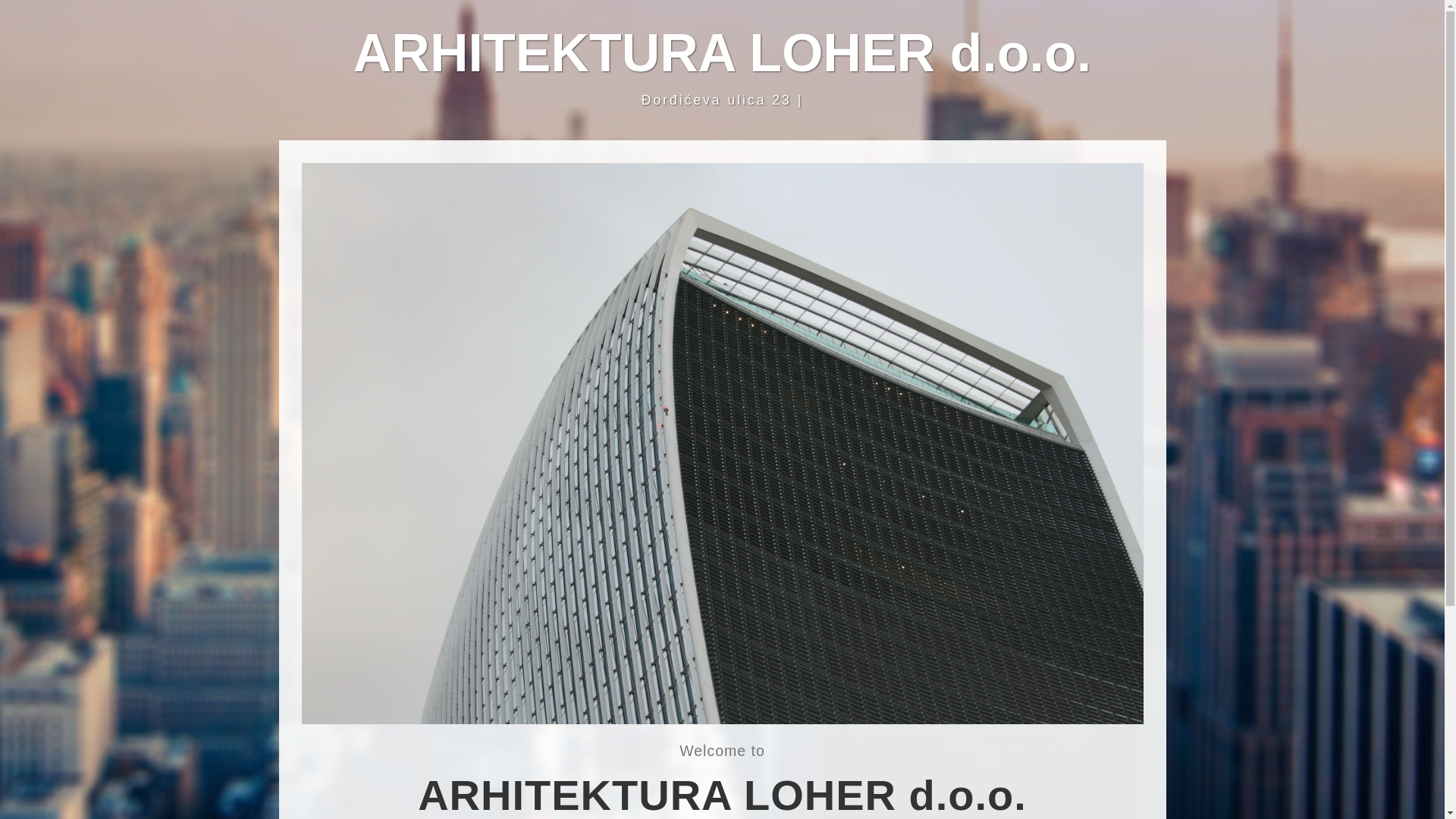 website screenshot of https://arhitektura-loher.hr/