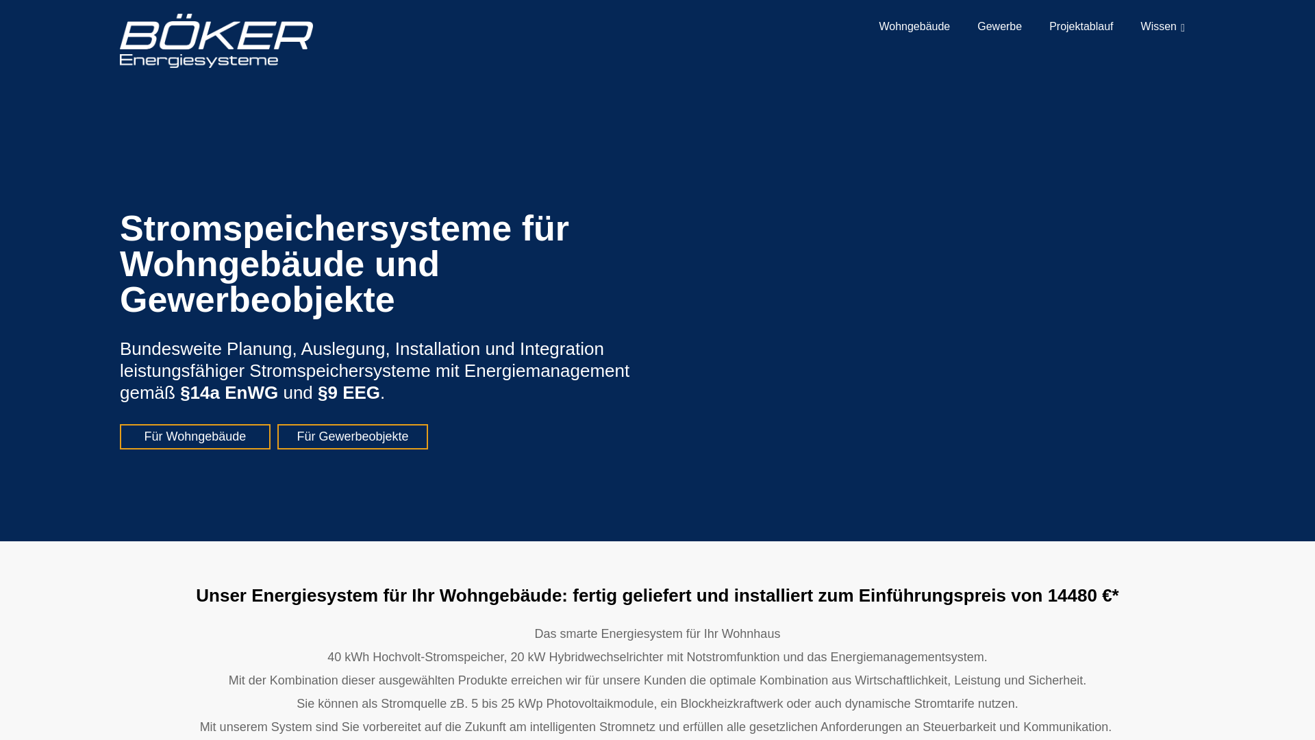 website screenshot of https://boeker-energiesysteme.de/