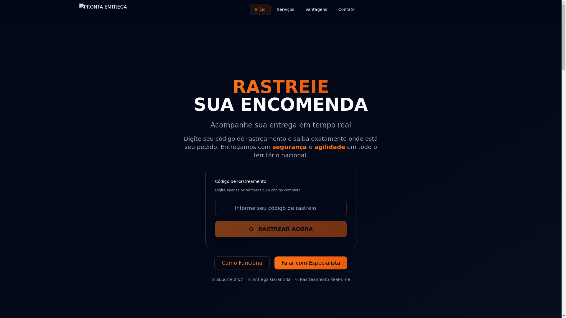 website screenshot of https://pronta-entrega-v1.pages.dev/