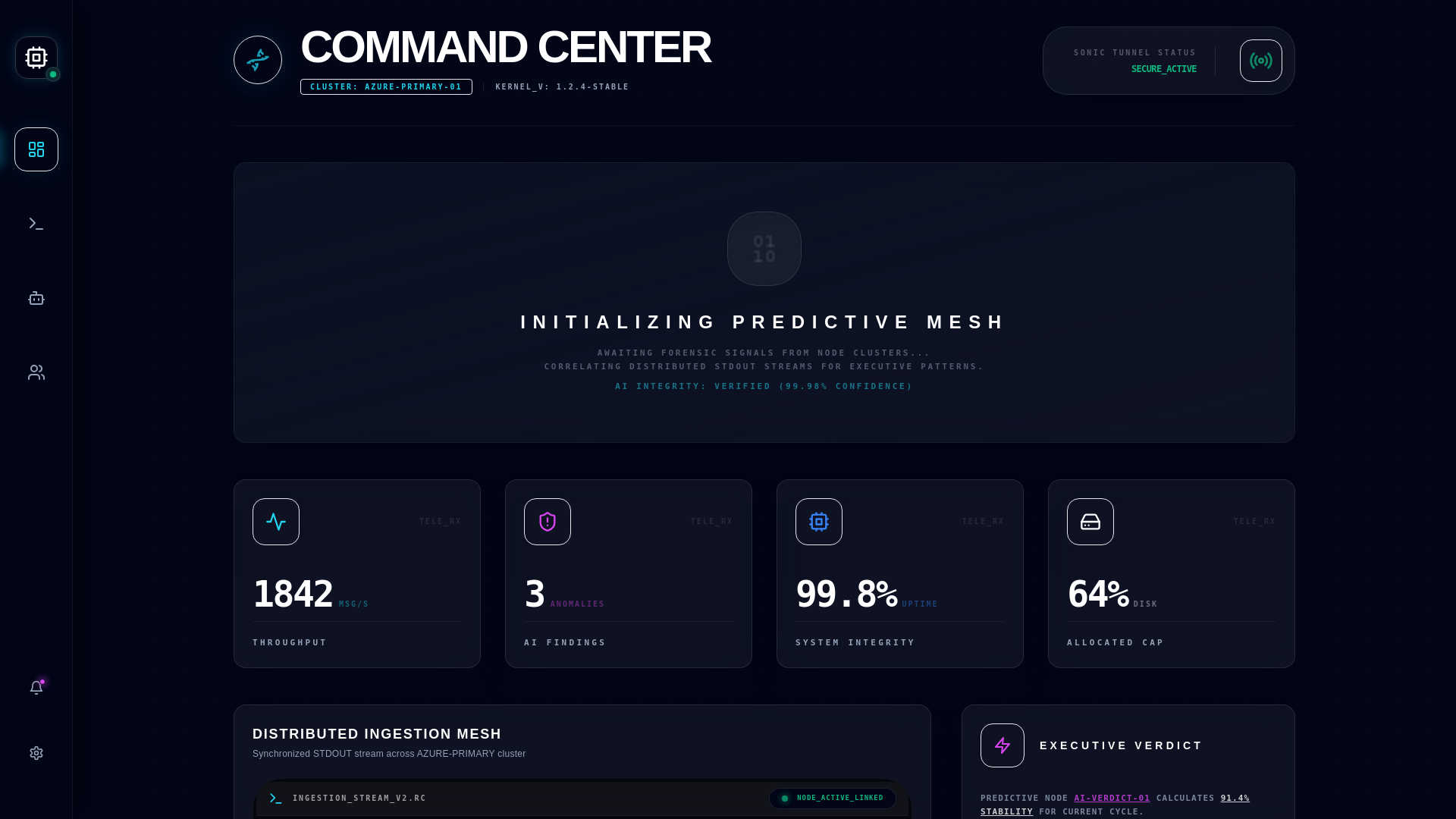 website screenshot of https://real-time-ai-log-analysis-platform.pages.dev/