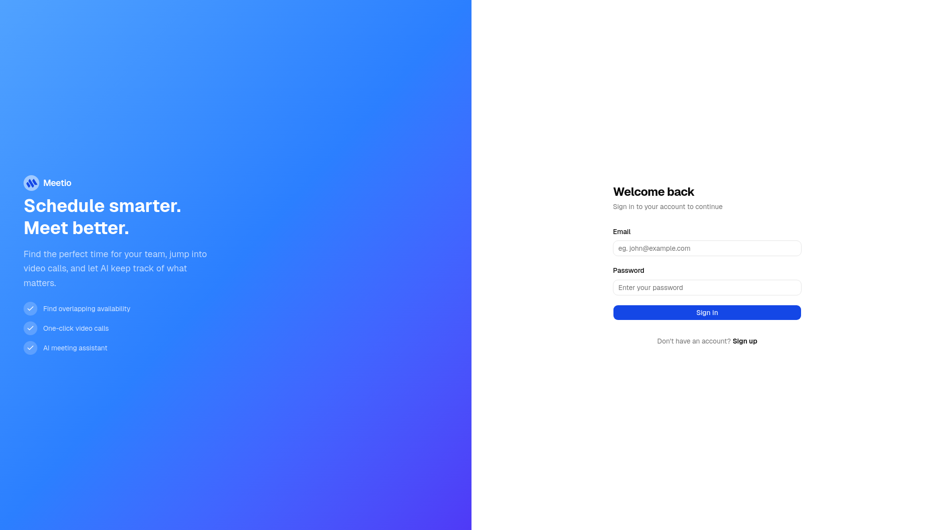 website screenshot of https://meetio.best