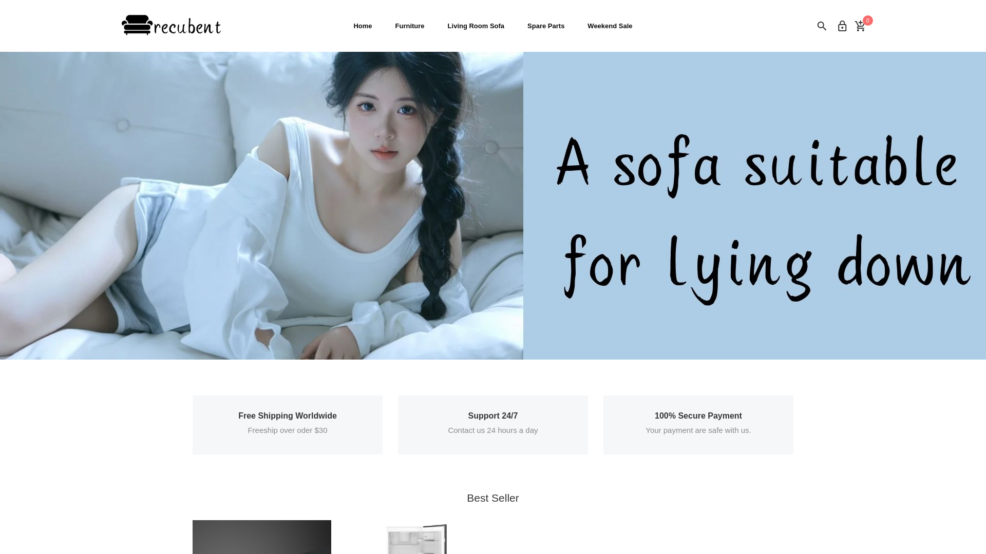 website screenshot of https://recubent.com/