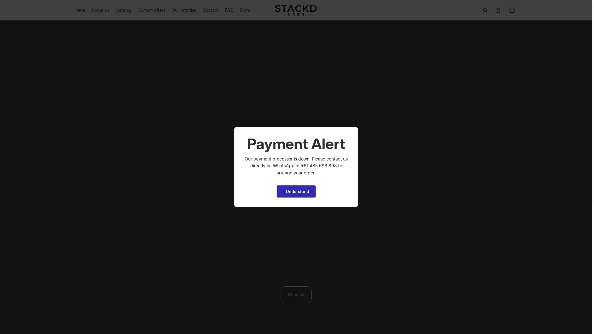 website screenshot of https://stackdlabs.com.au/