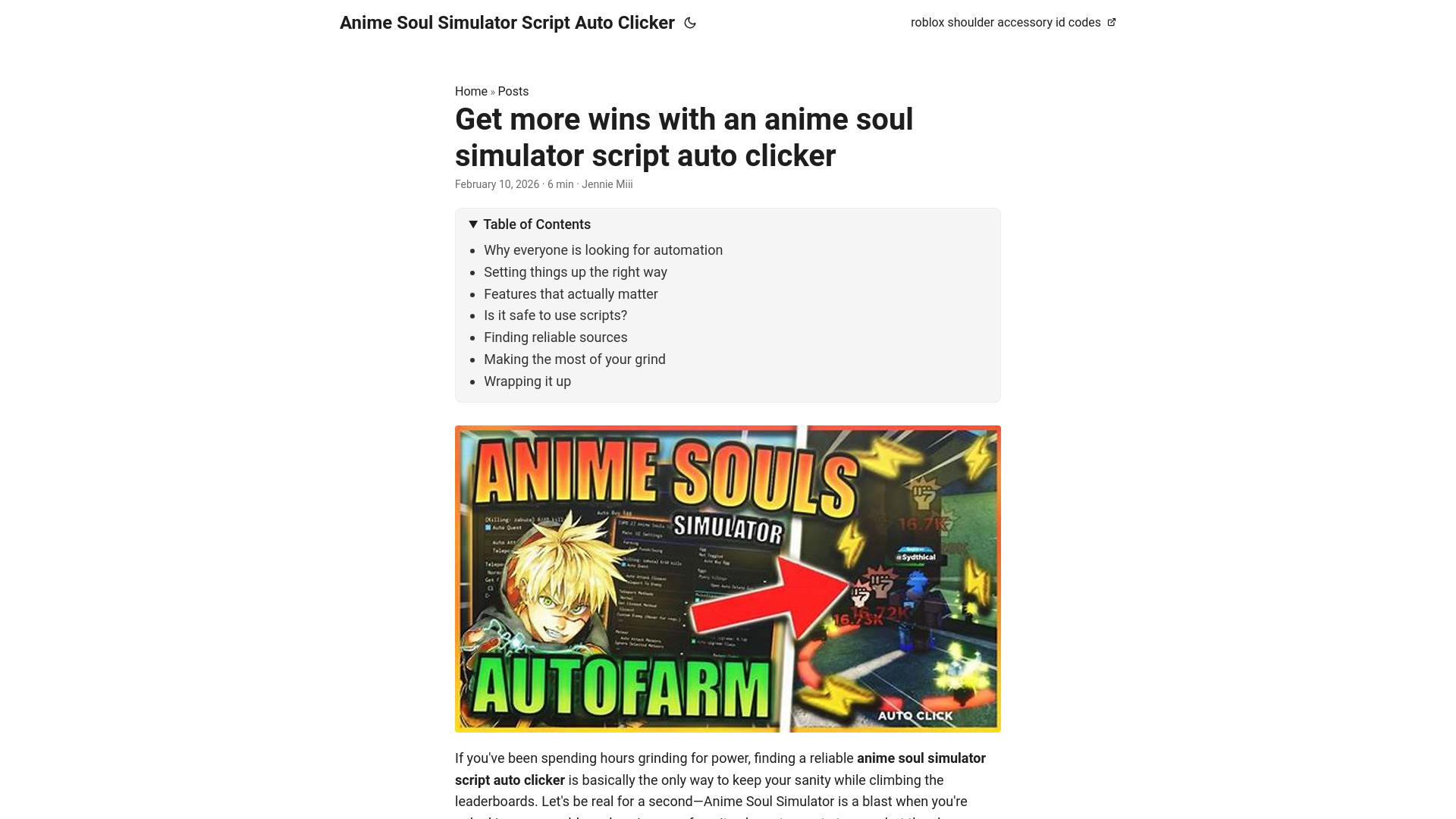 website screenshot of https://anime-soul-simulator-script-auto-clicker.pages.dev/