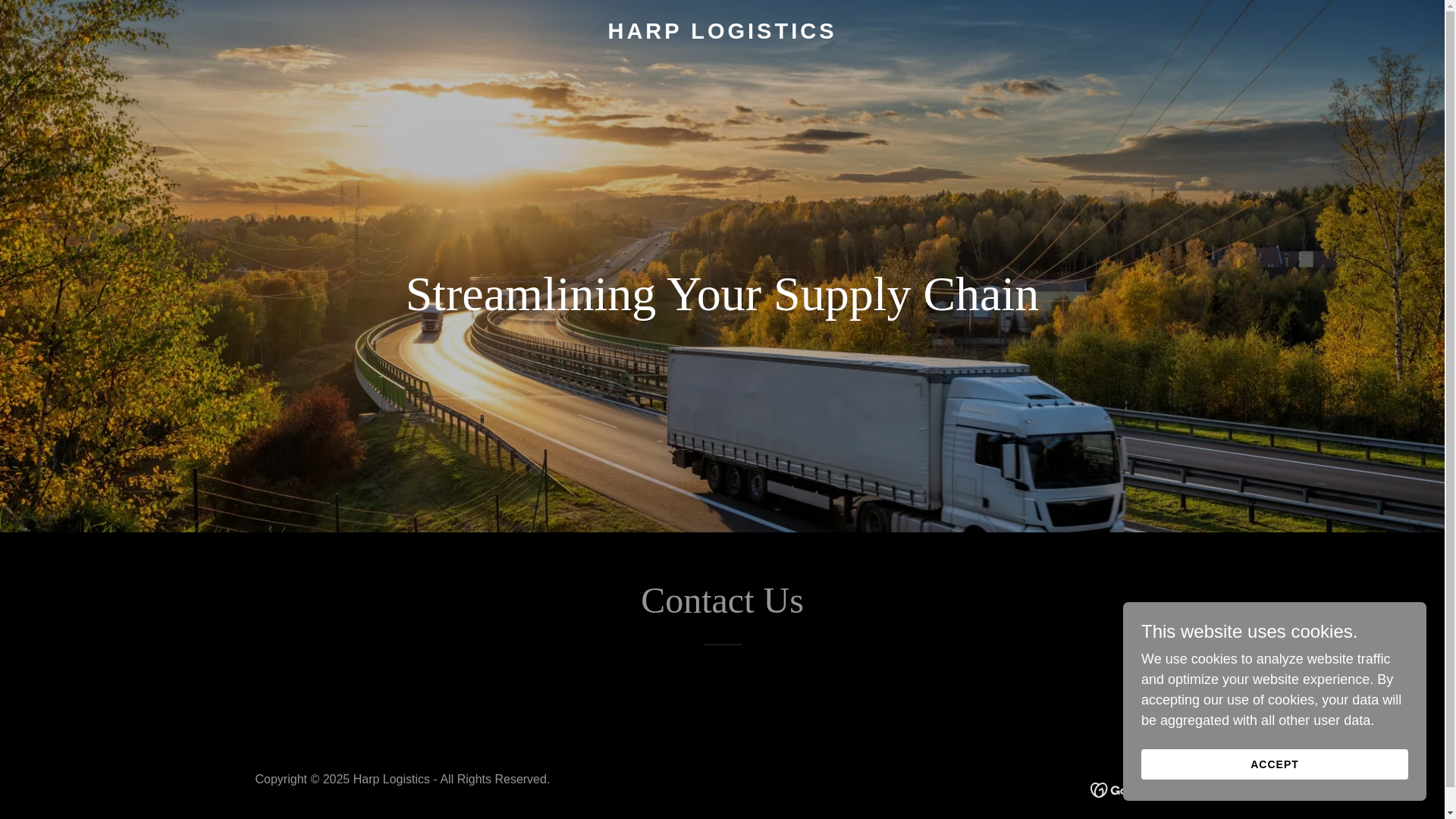 website screenshot of https://harplogistics.com.au/