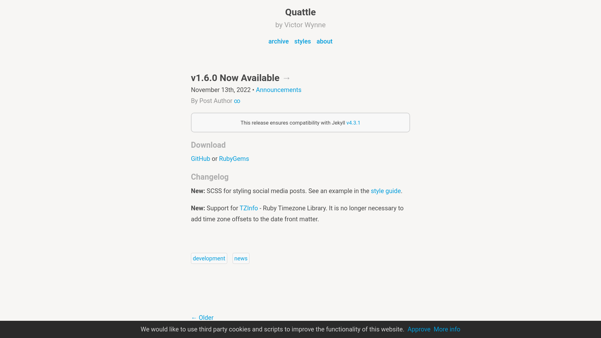 website screenshot of https://quattle.pages.dev/