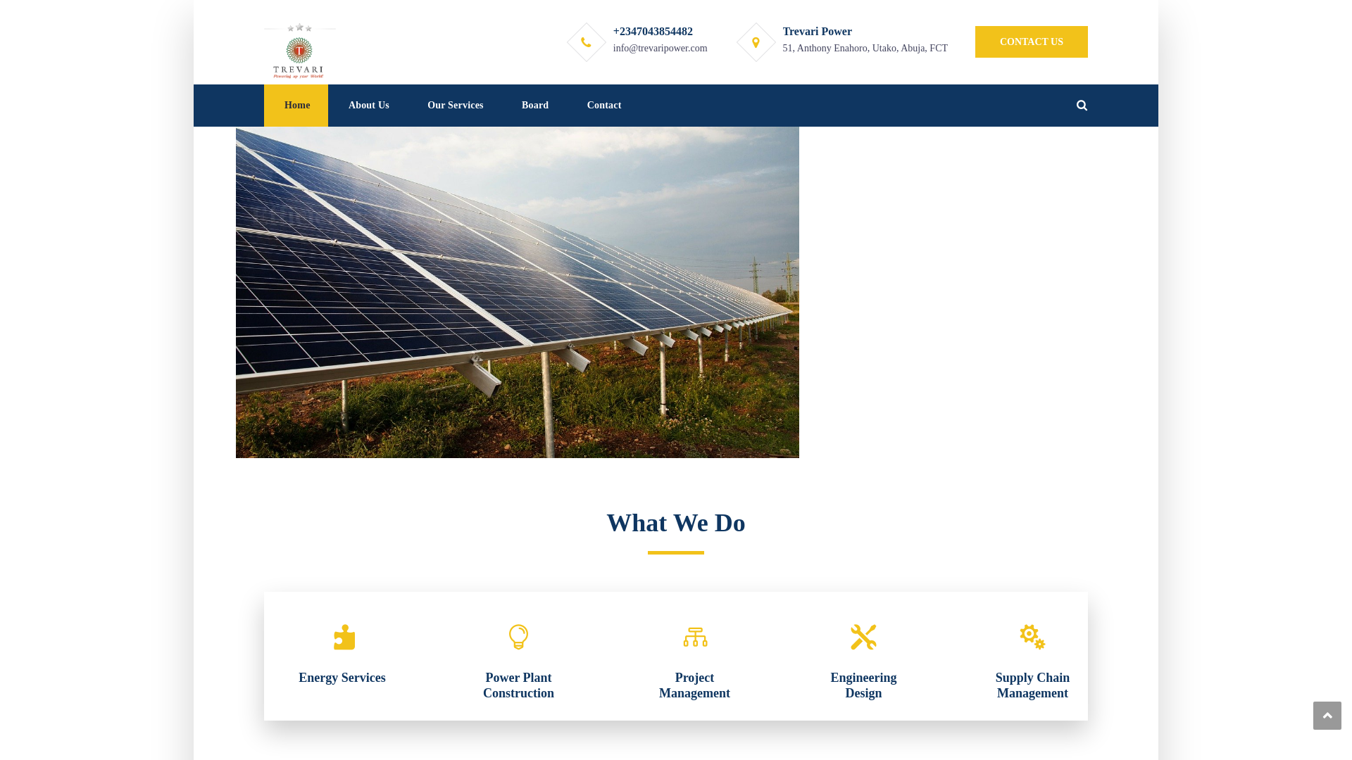 website screenshot of https://mail.trevaripower.com