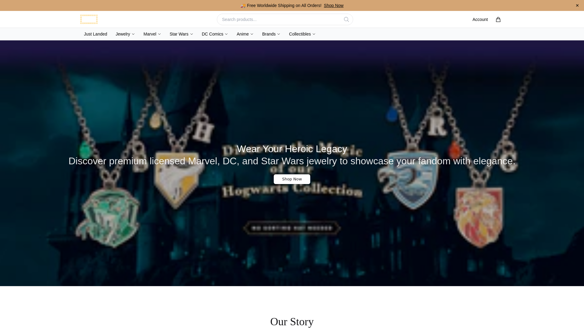 website screenshot of https://jewelrybrandsshopdirect.shop/