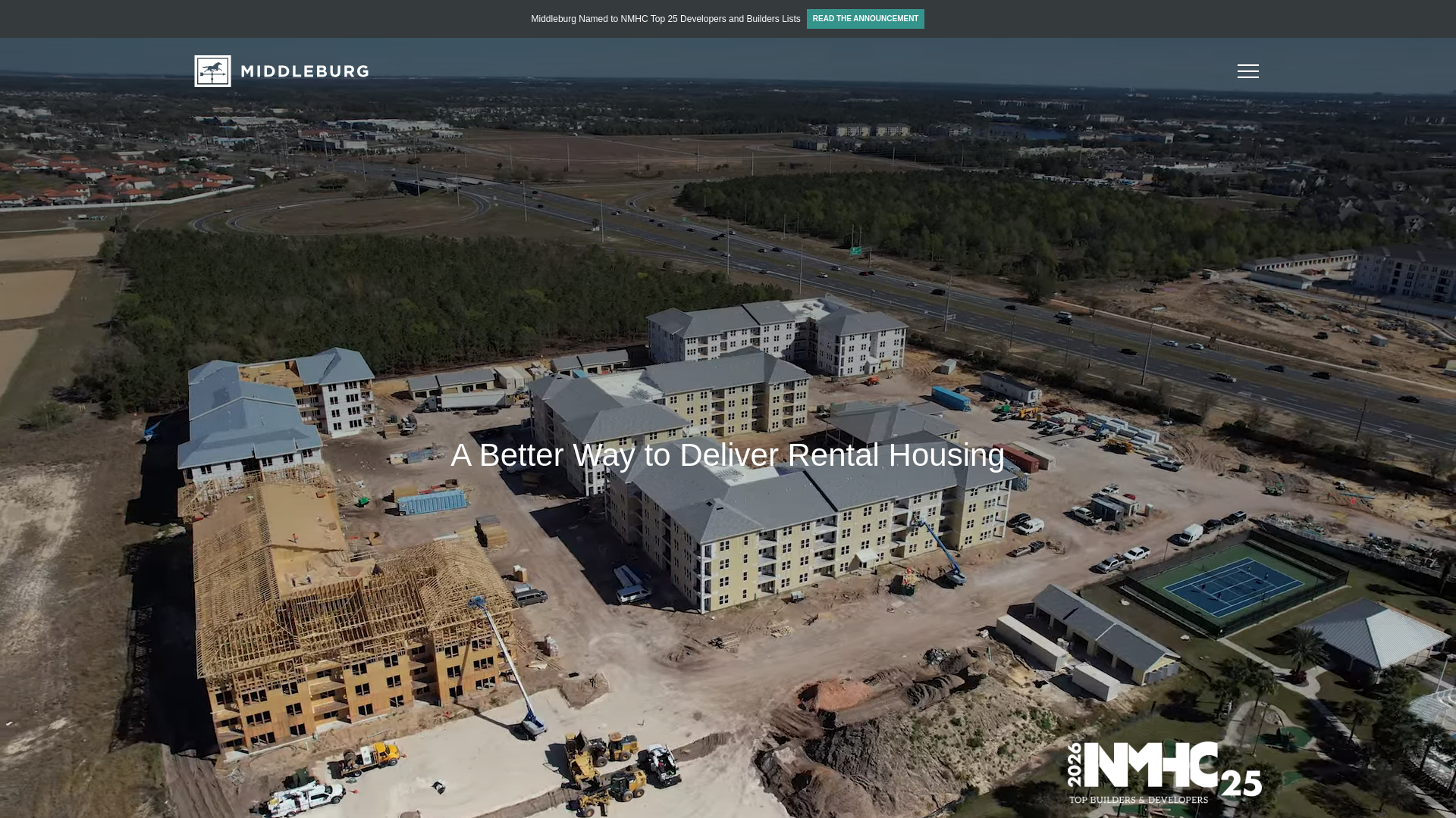website screenshot of https://www.middleburg.com/