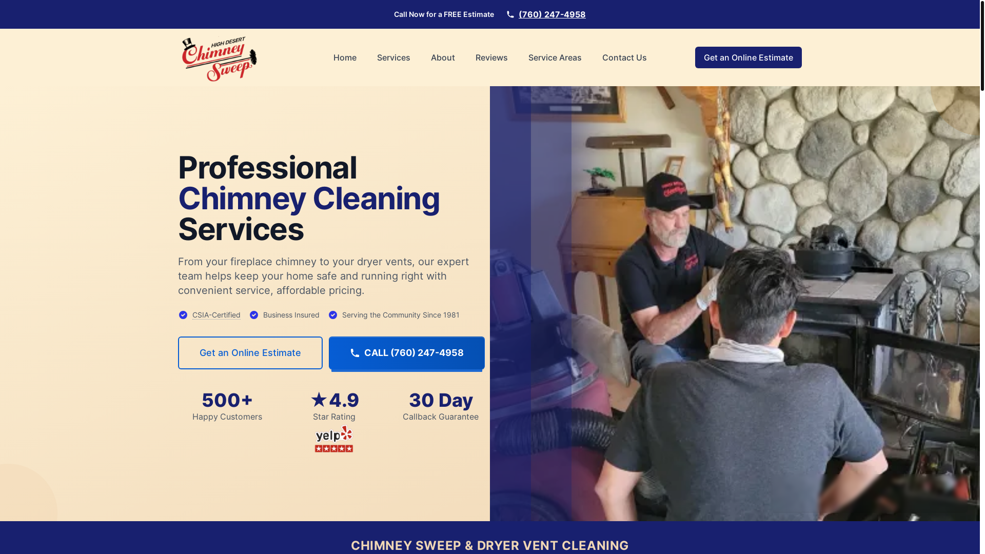 website screenshot of https://high-desert-chimney-sweep-dryer-vent-cleaning-7fl.pages.dev/