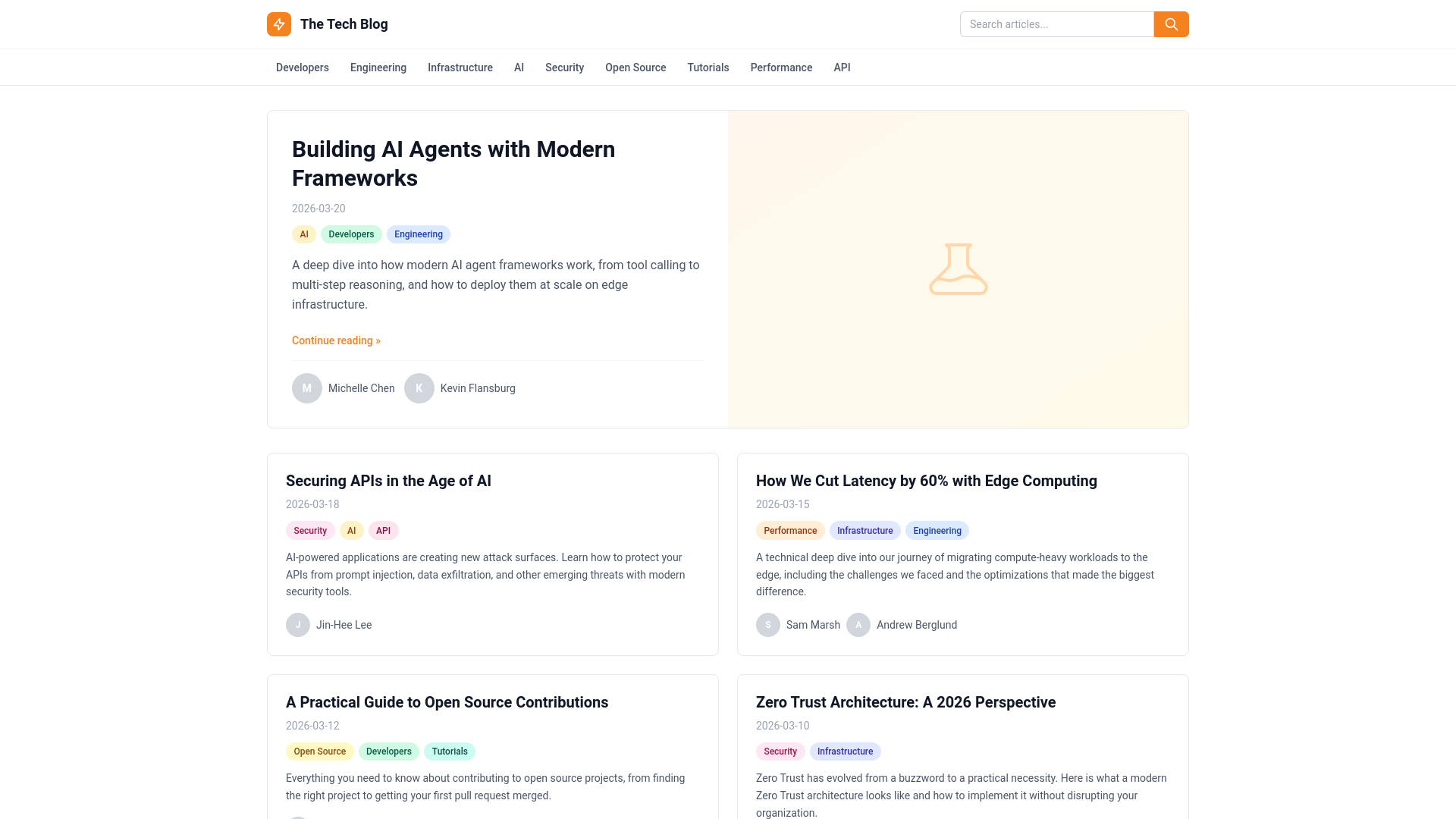 website screenshot of https://cf-blog-2jq.pages.dev/