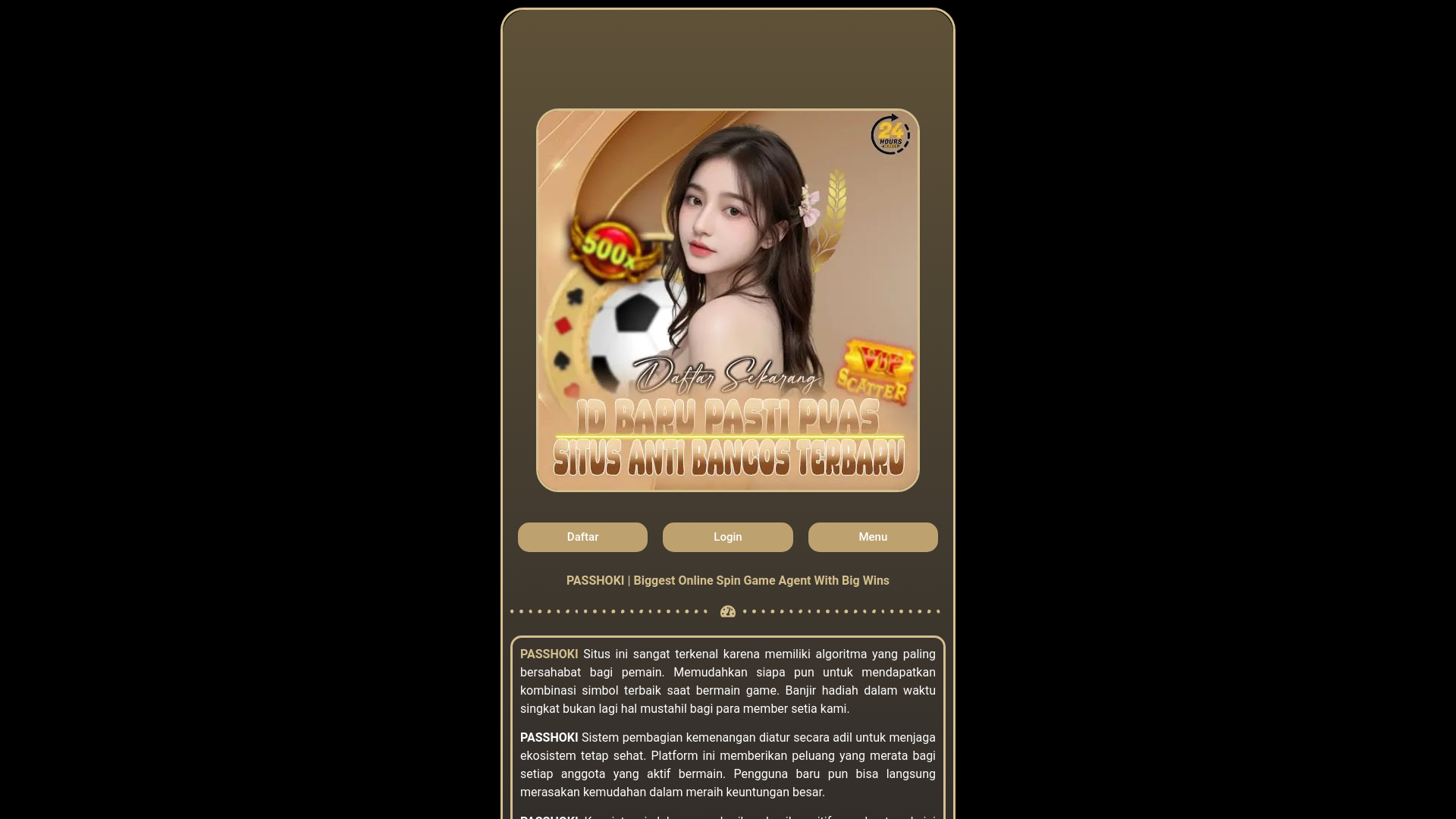 website screenshot of https://passhoki.net/