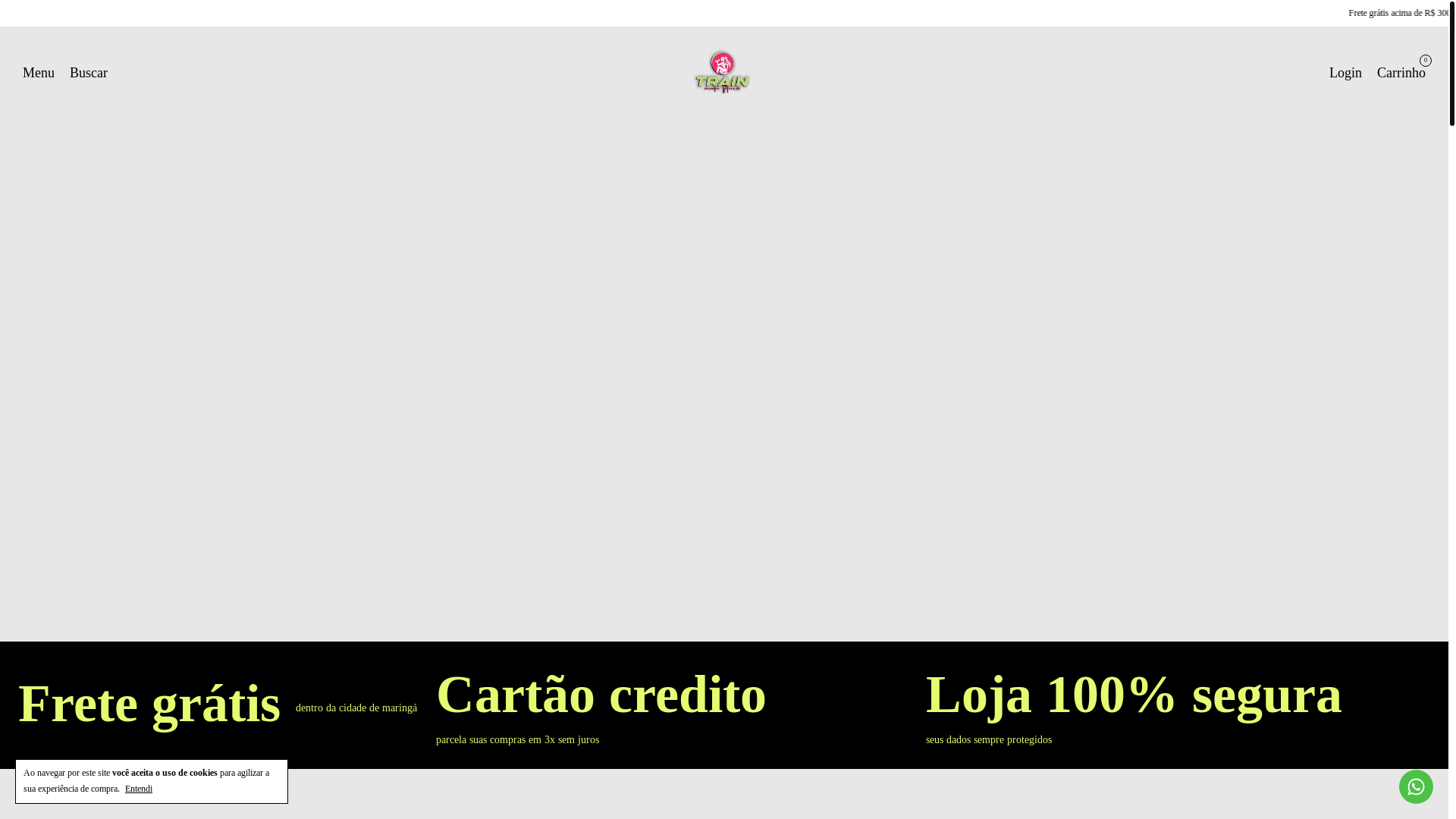 website screenshot of https://trainmodafitness.com.br/