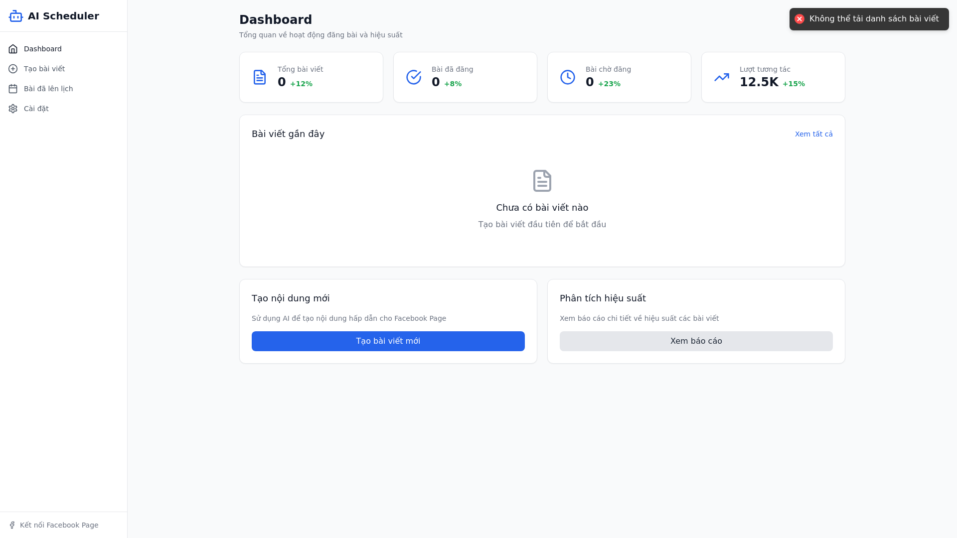 website screenshot of https://ai-content-scheduler-frontend.pages.dev/