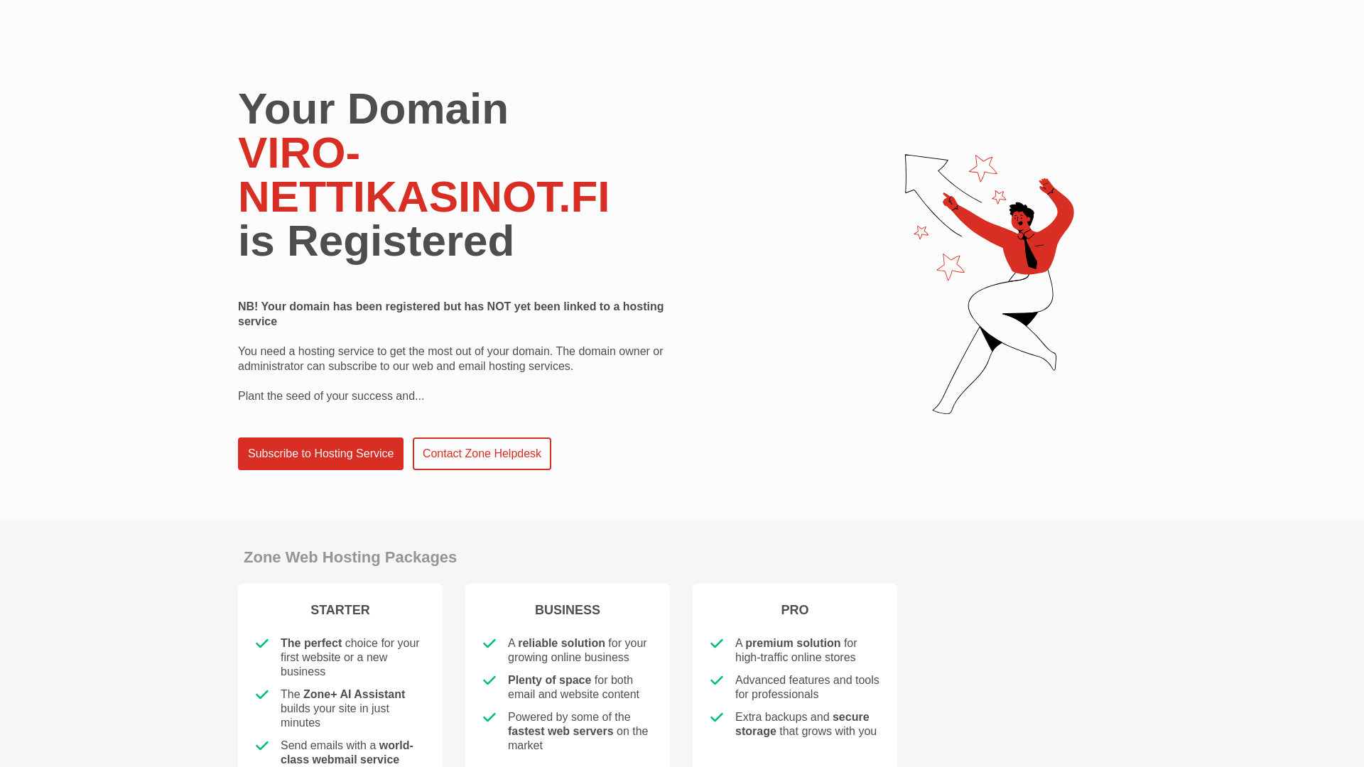 website screenshot of https://viro-nettikasinot.fi/