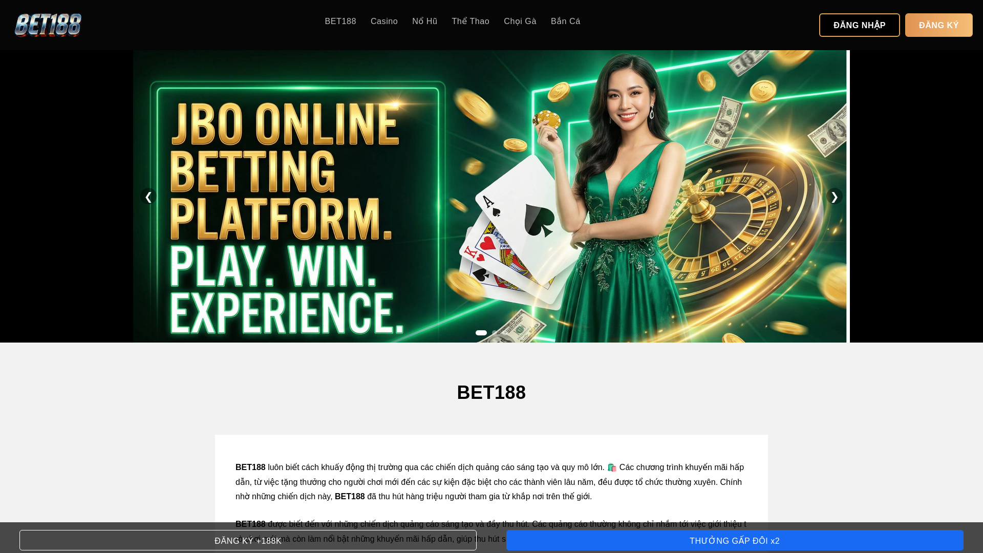 website screenshot of https://bet188-app.com