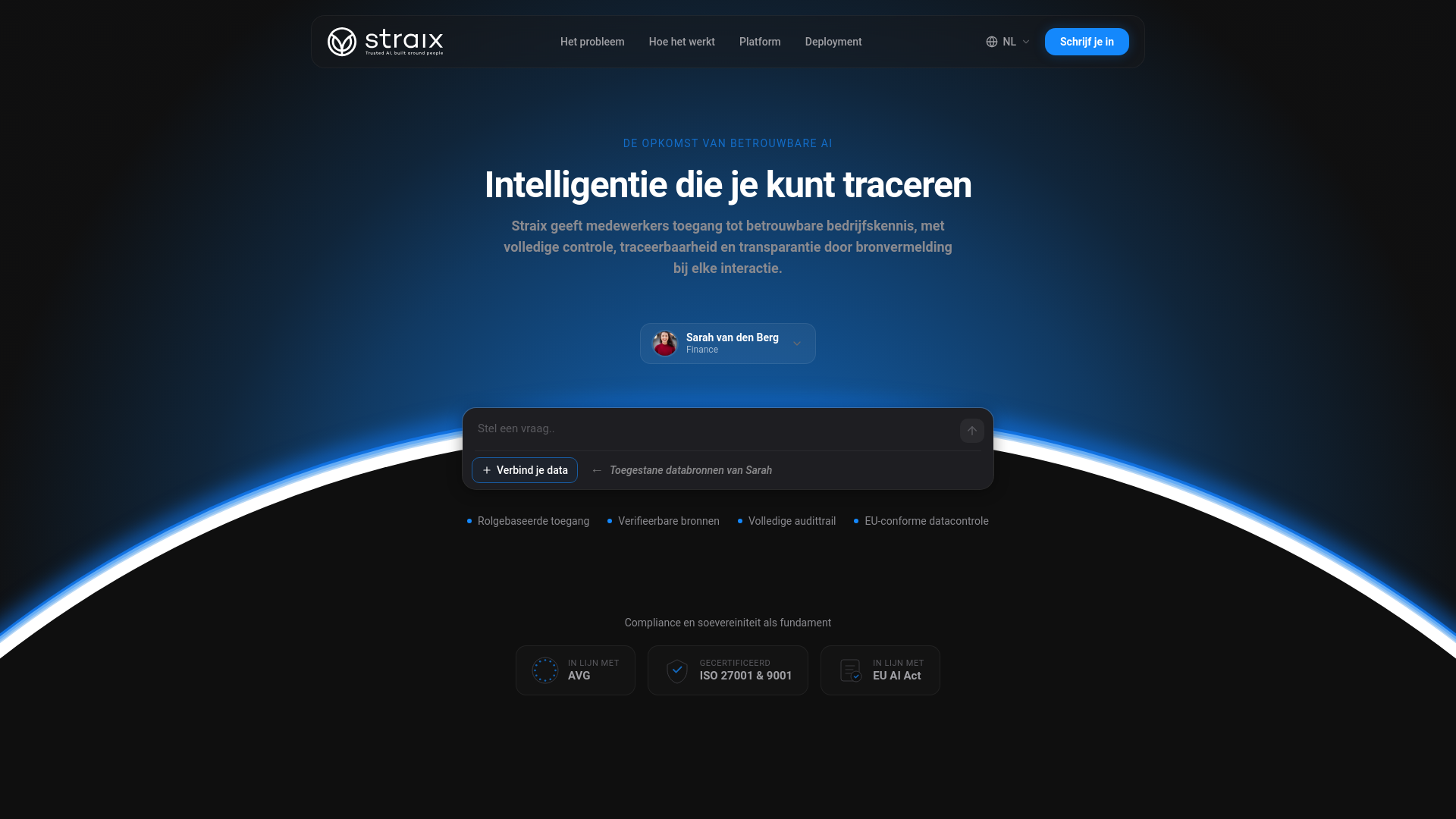 website screenshot of https://straix.nl