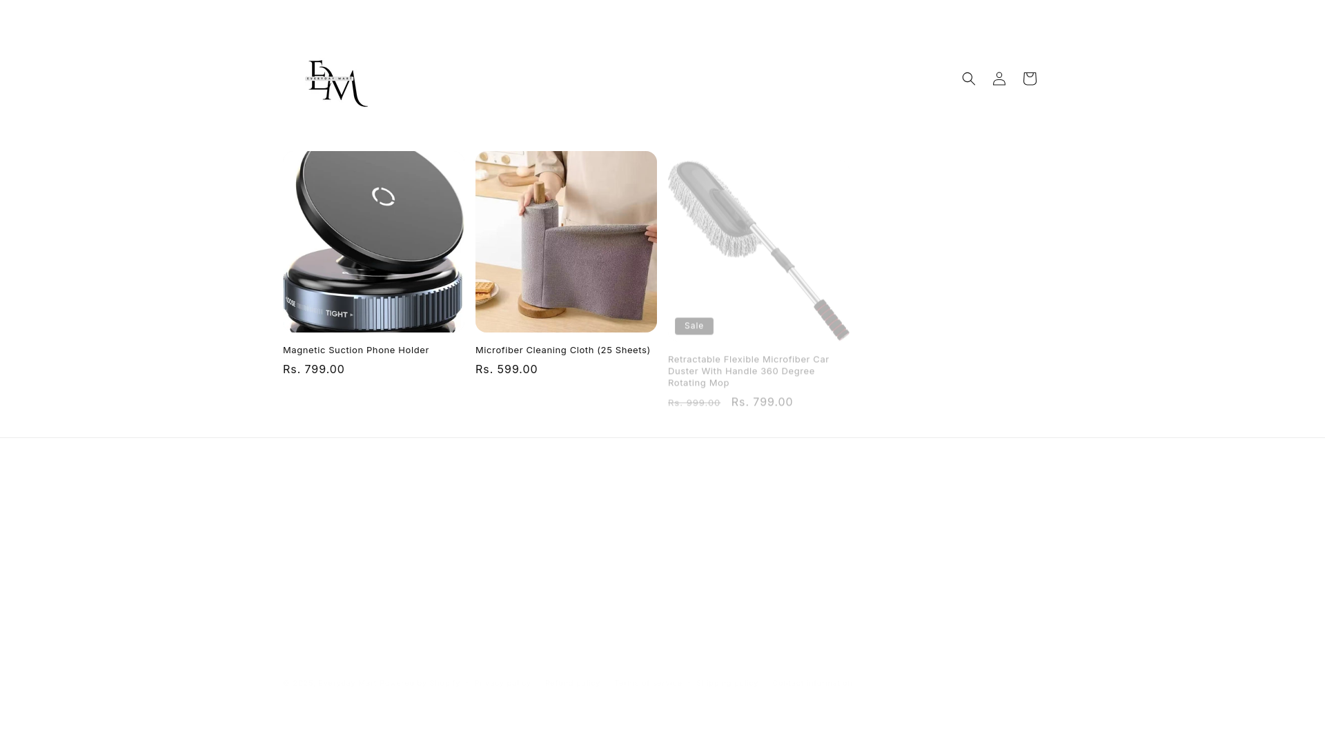 website screenshot of https://findseveryday.com/