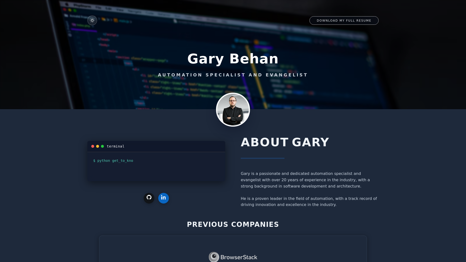 website screenshot of https://resume-website-dra.pages.dev/