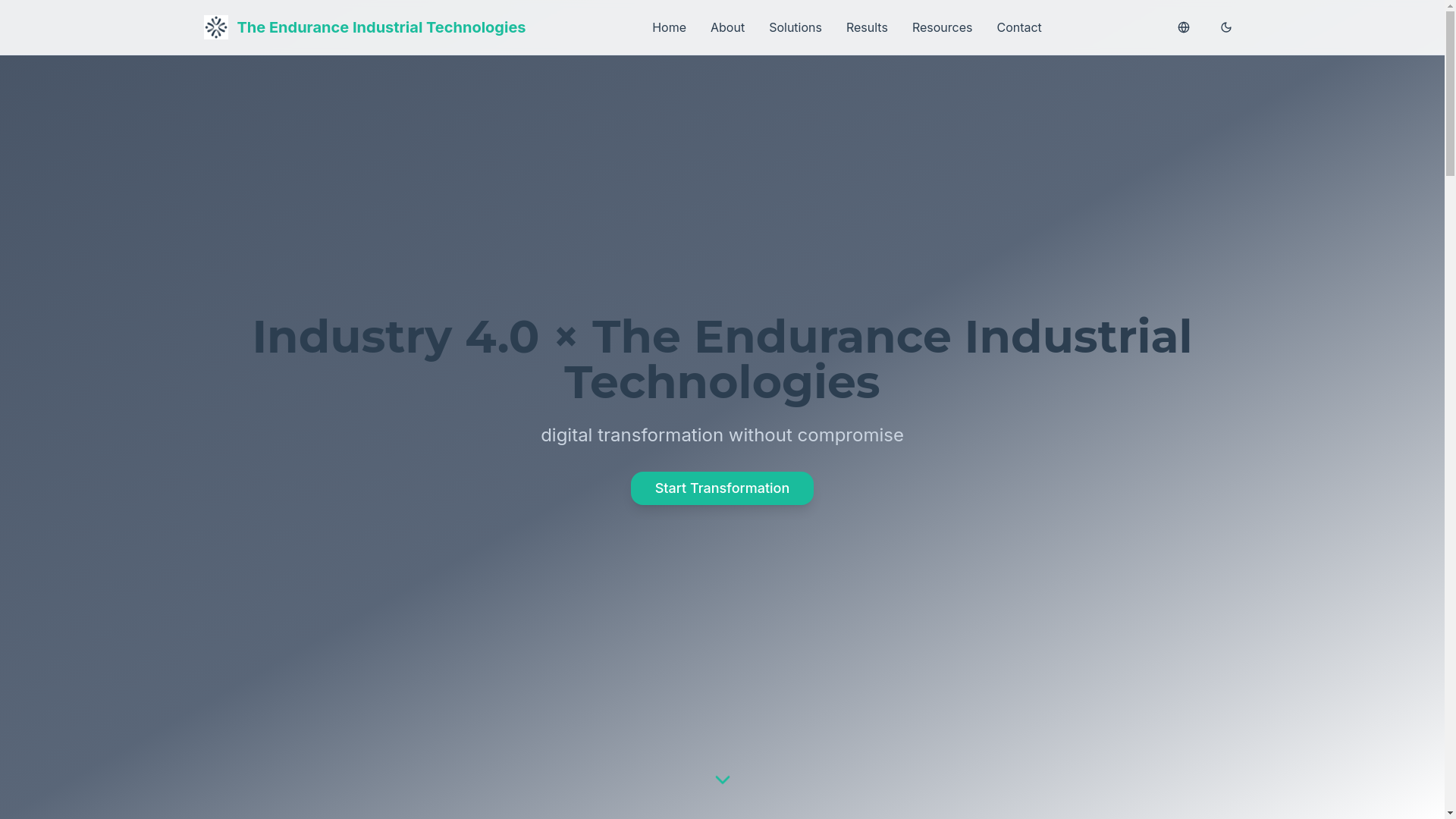 website screenshot of https://enduranceindustrial.uz/