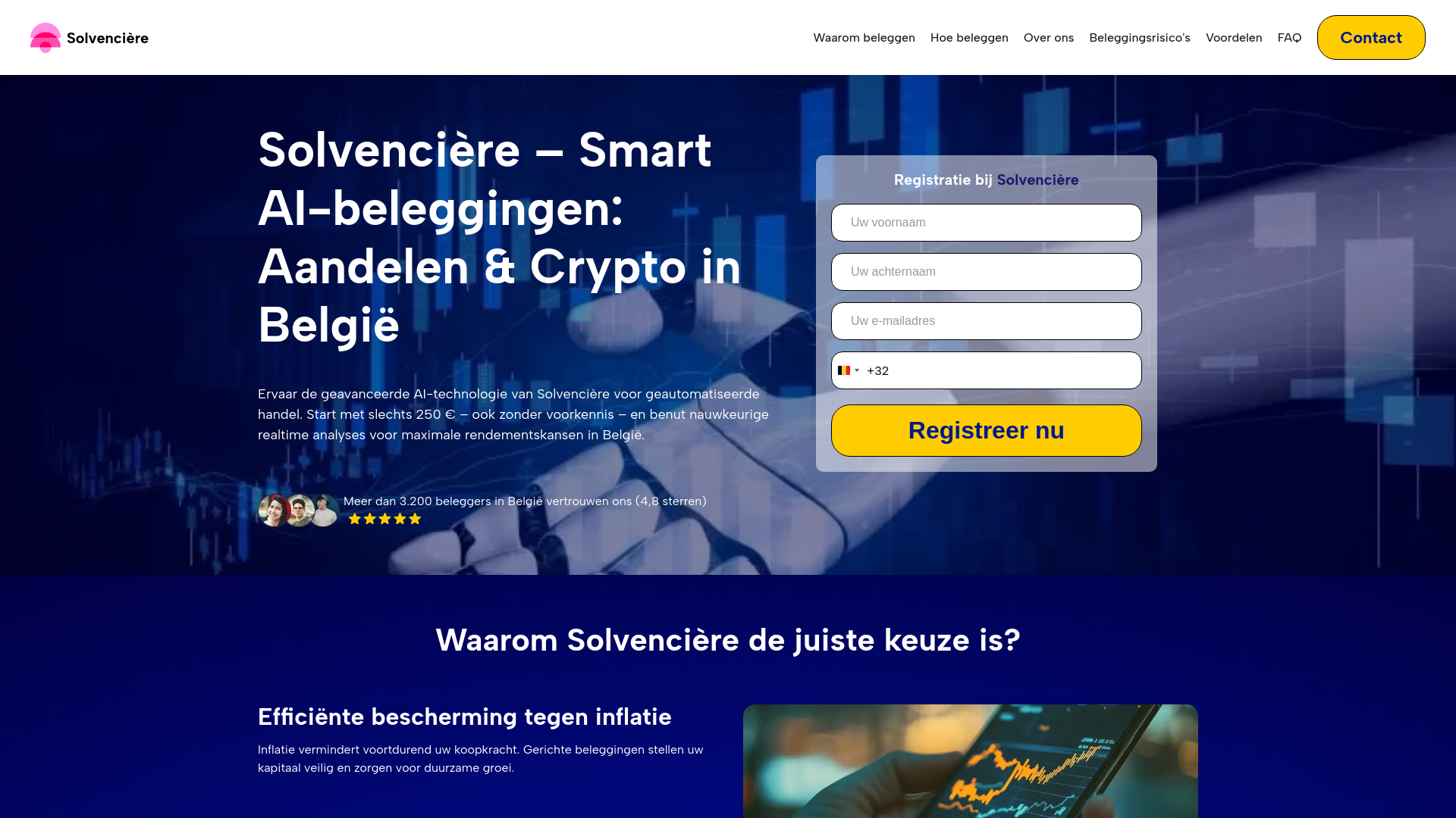 website screenshot of https://solvenciere-ai.com/