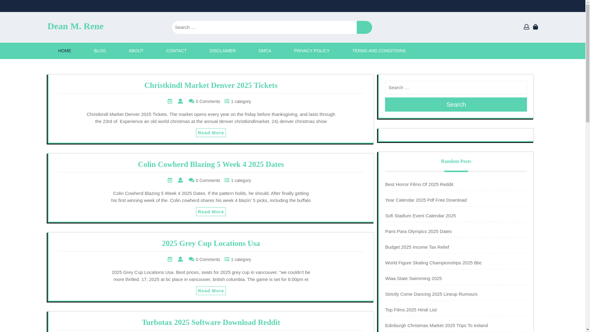 website screenshot of https://deanmrene.pages.dev/