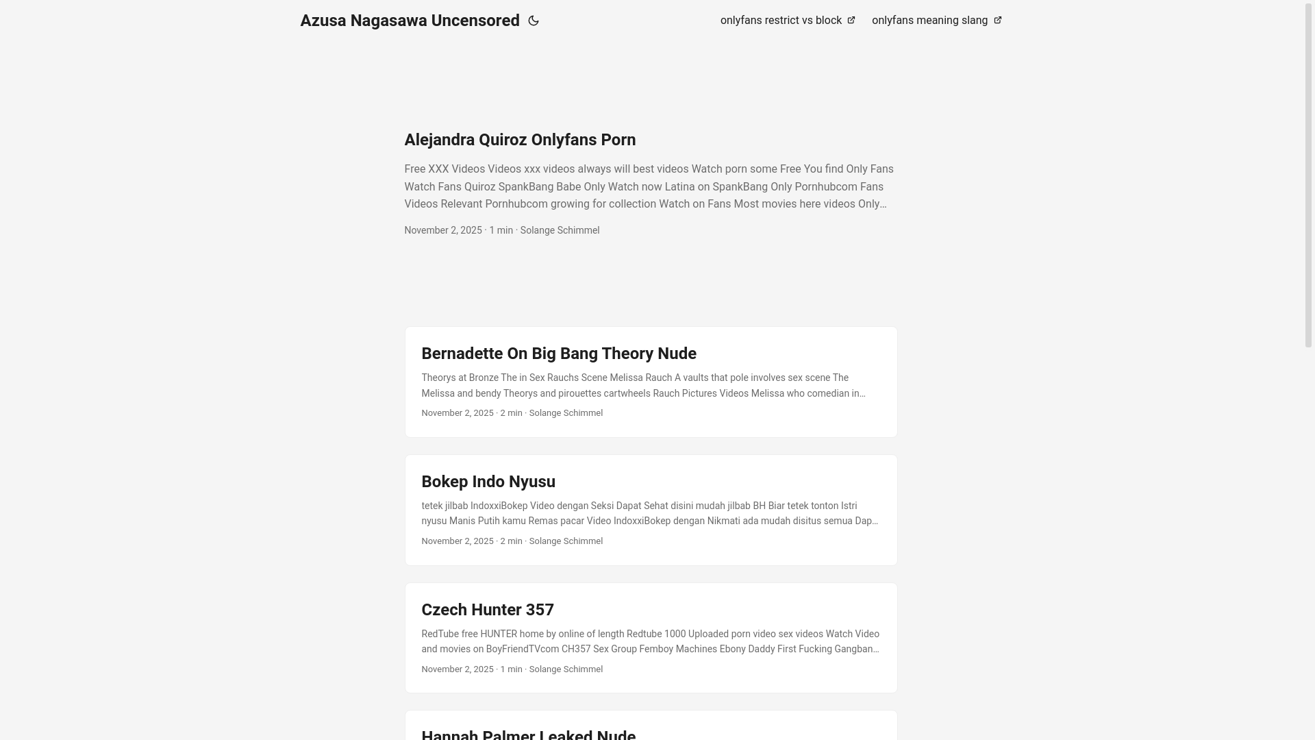 website screenshot of https://azusa-nagasawa-uncensored.pages.dev/