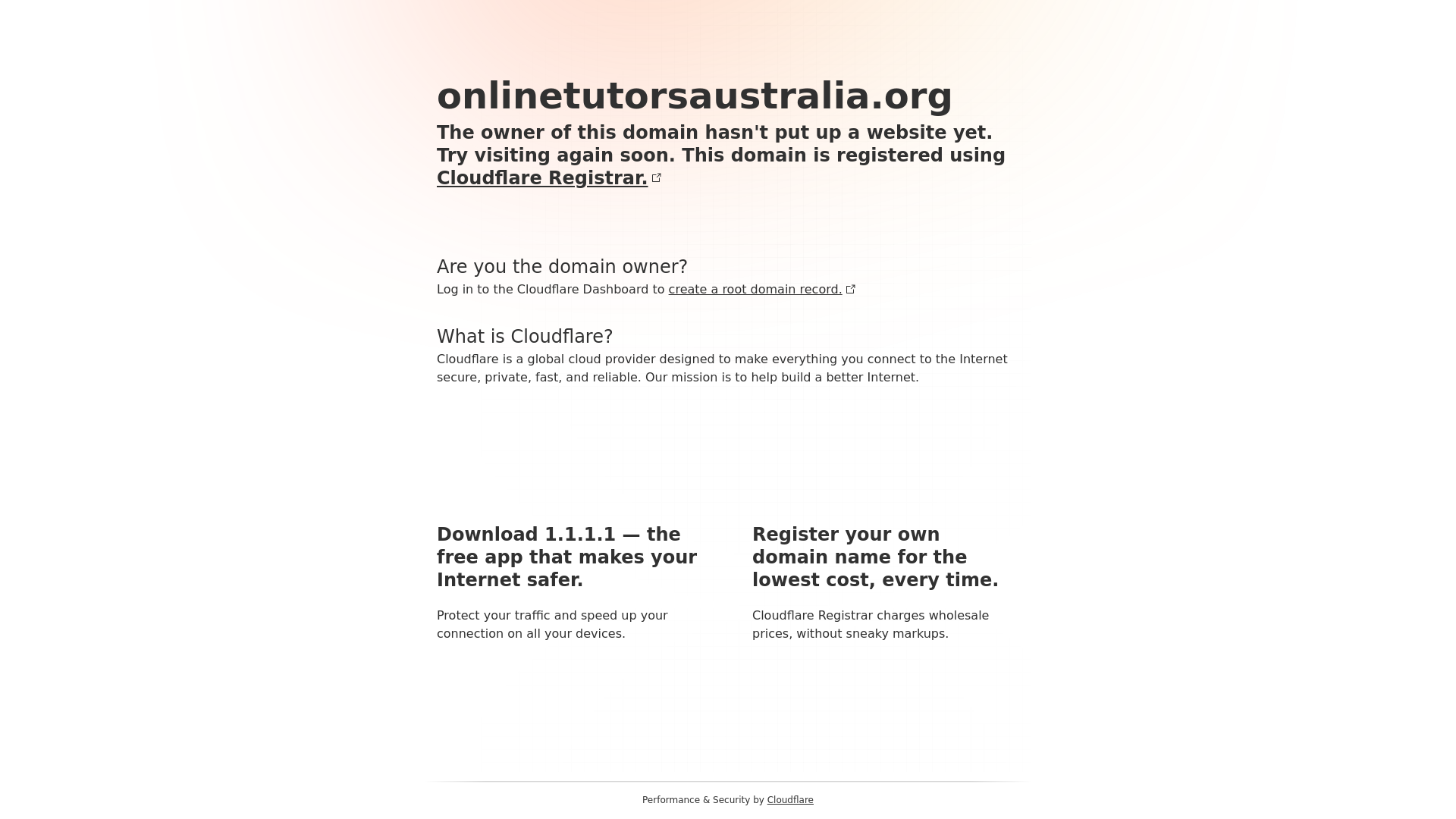 website screenshot of https://onlinetutorsaustralia.org/