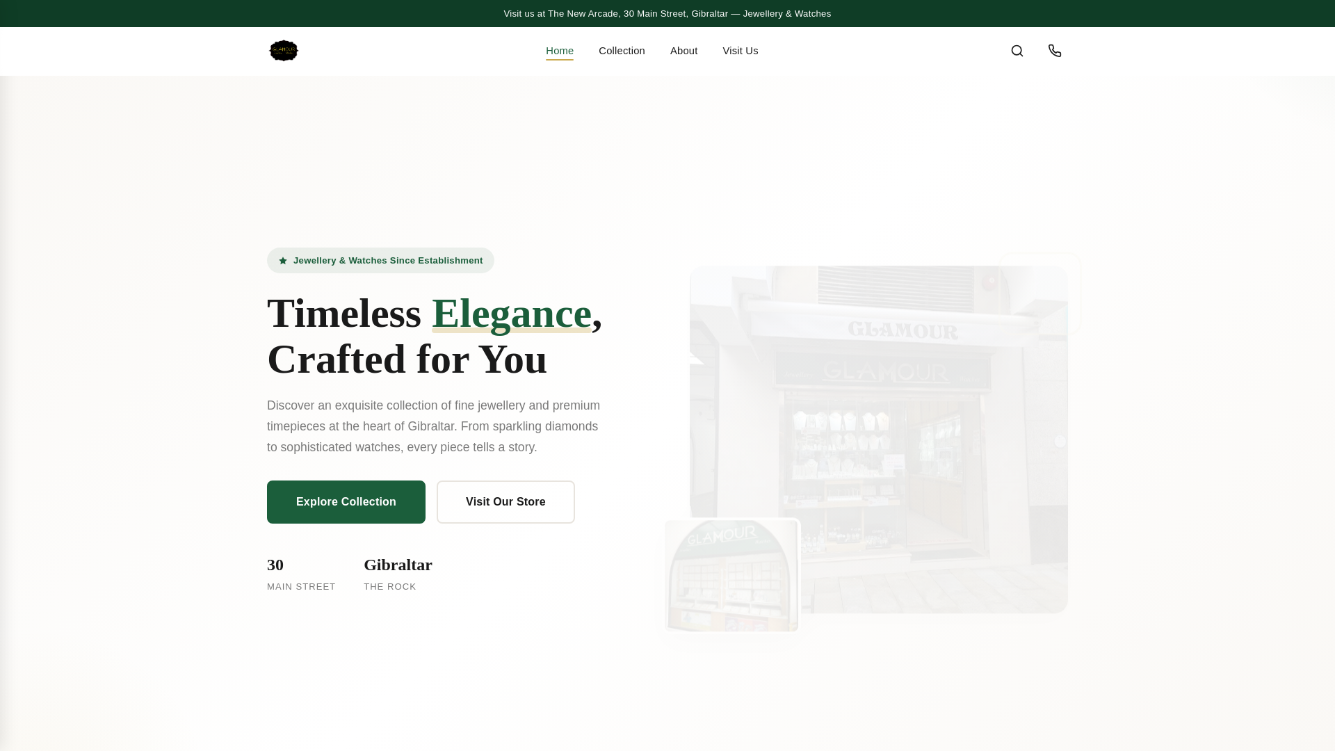 website screenshot of https://ecommerce-glamour.pages.dev/