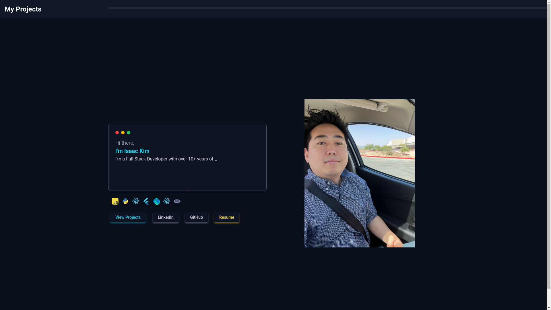 website screenshot of https://lsaac.dev/