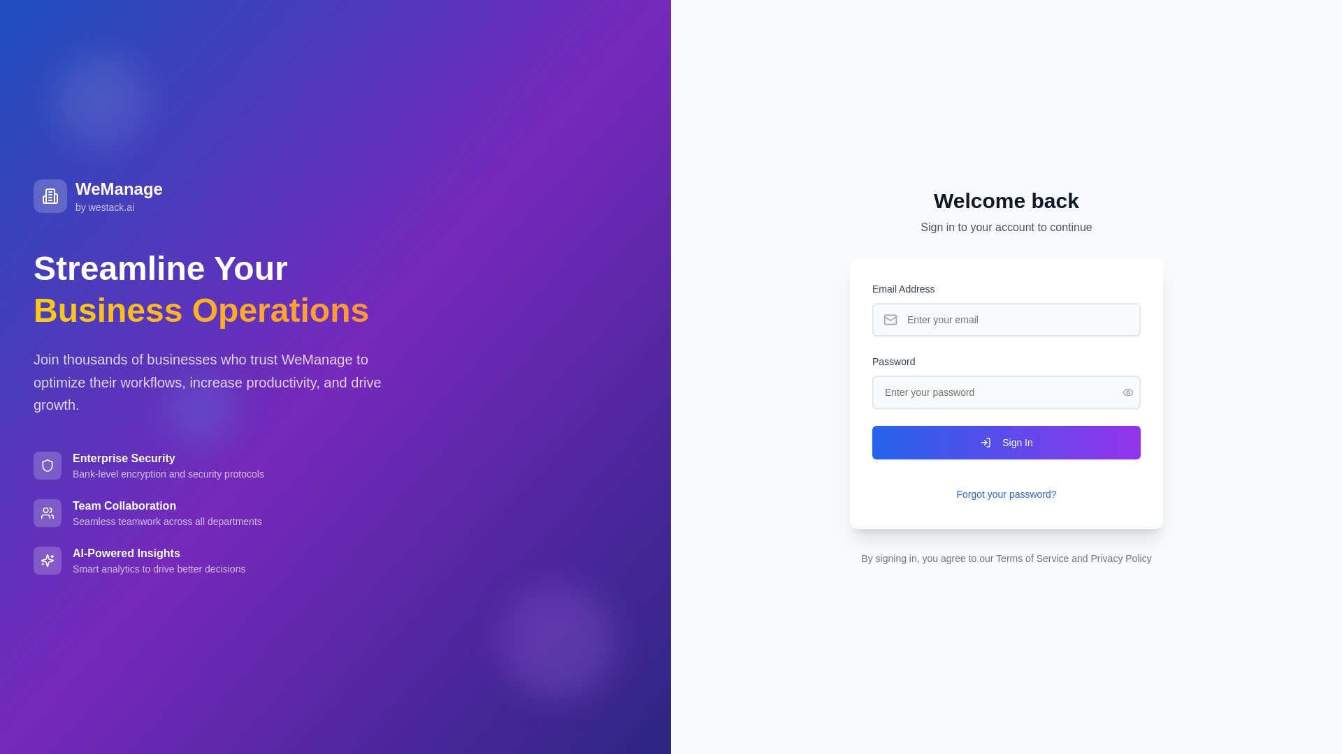 website screenshot of https://we-manage-frontend.pages.dev/