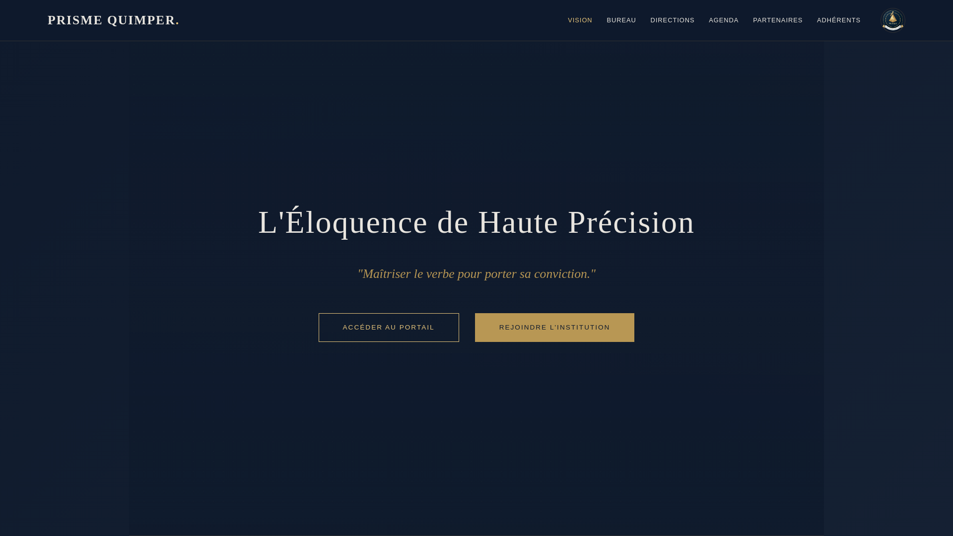 website screenshot of https://prismequimper.fr/