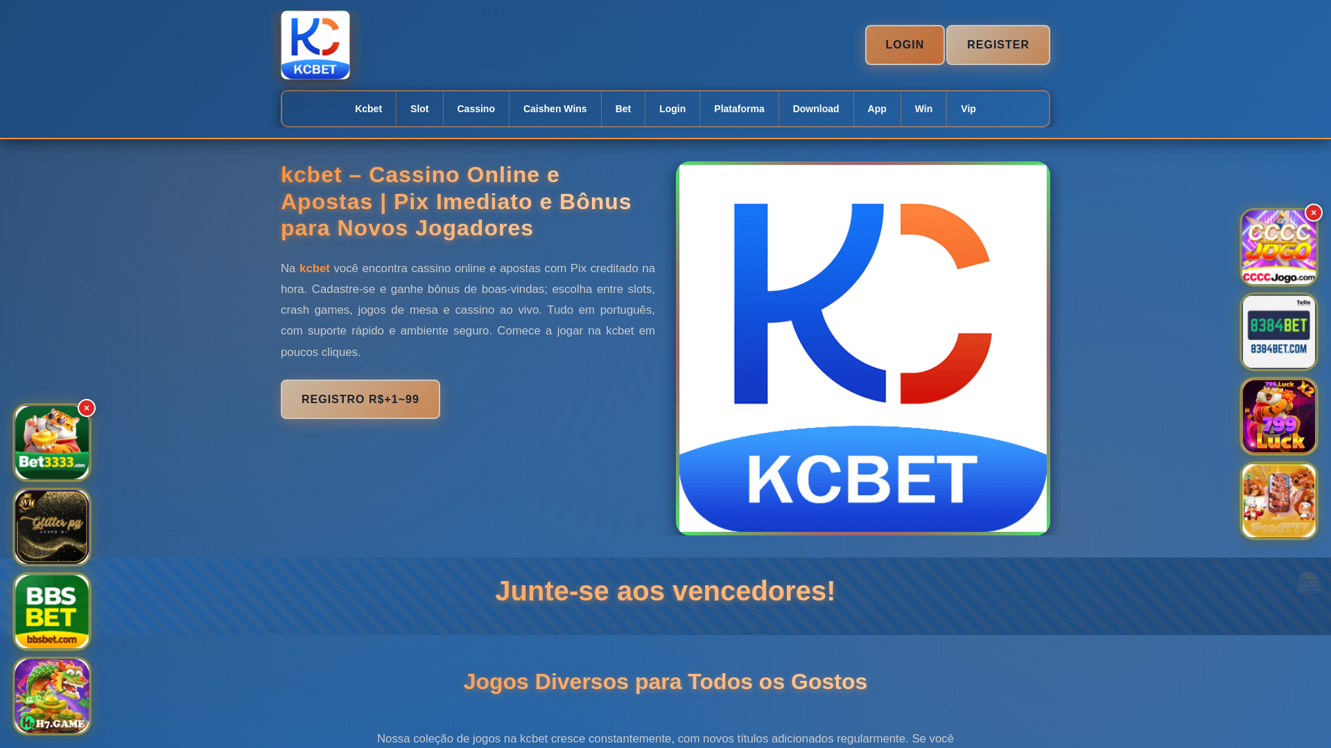 website screenshot of https://kcbetshow.com/