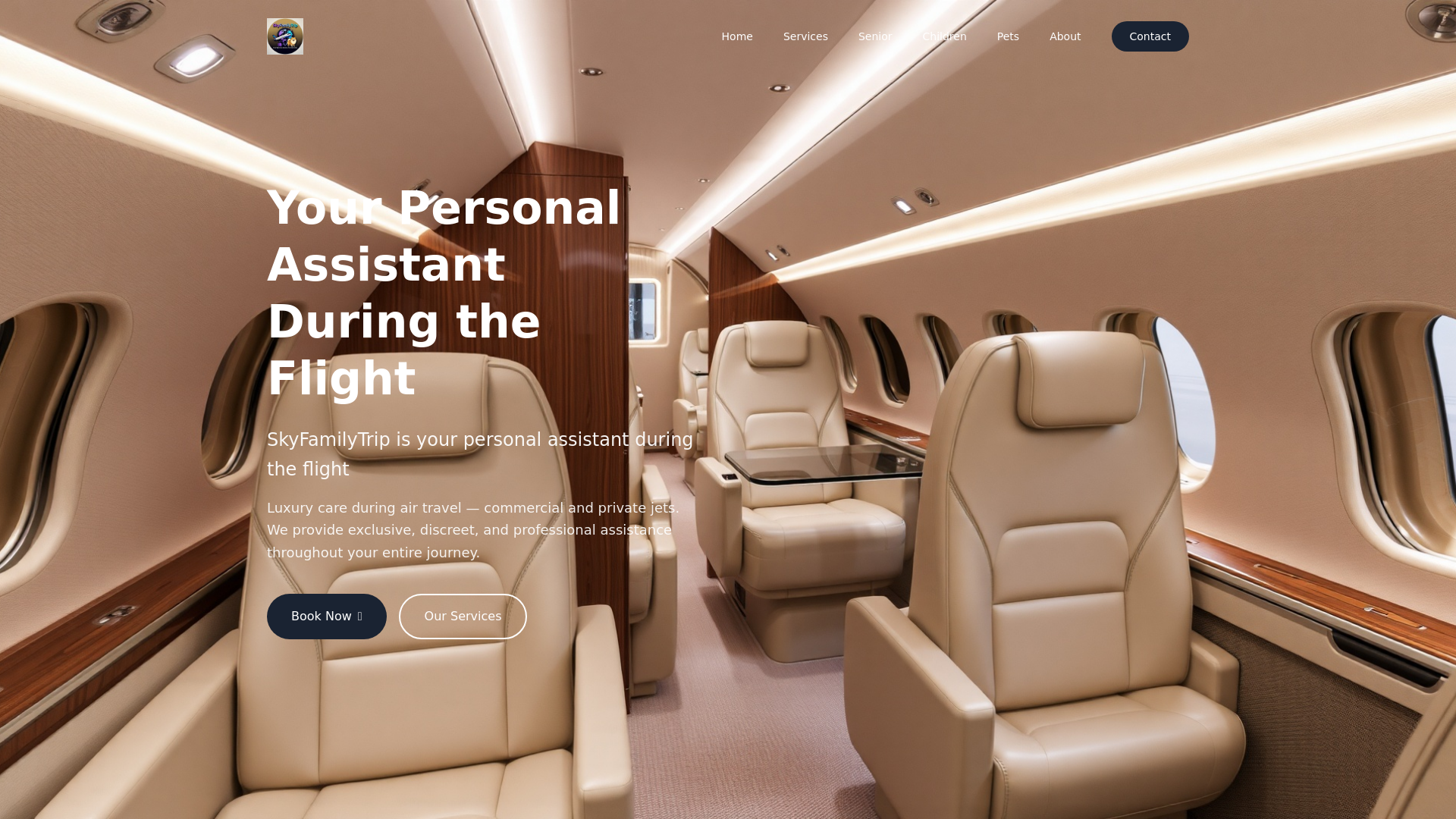 website screenshot of https://skyfamilytrip.com/