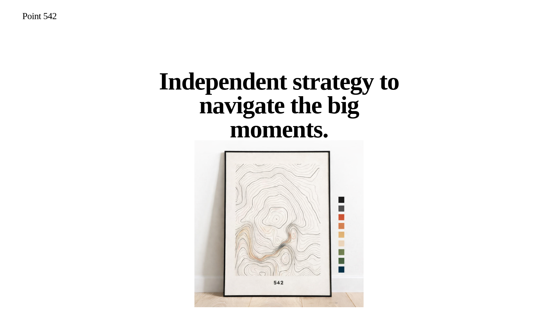 website screenshot of https://point542.com/